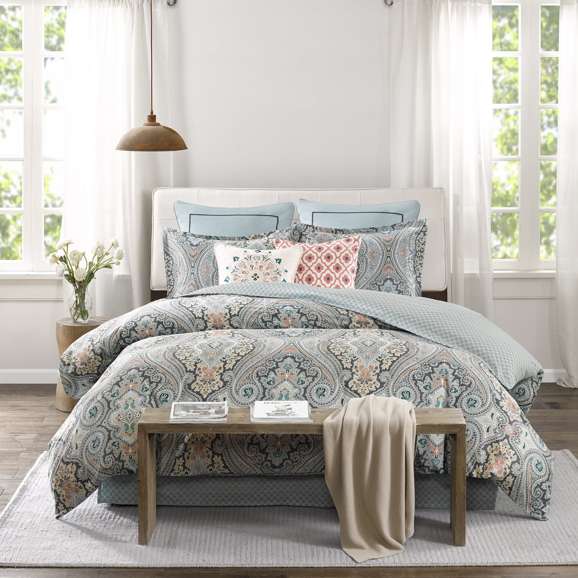 echo design Sterling Reversible Comforter Set & Reviews | Wayfair