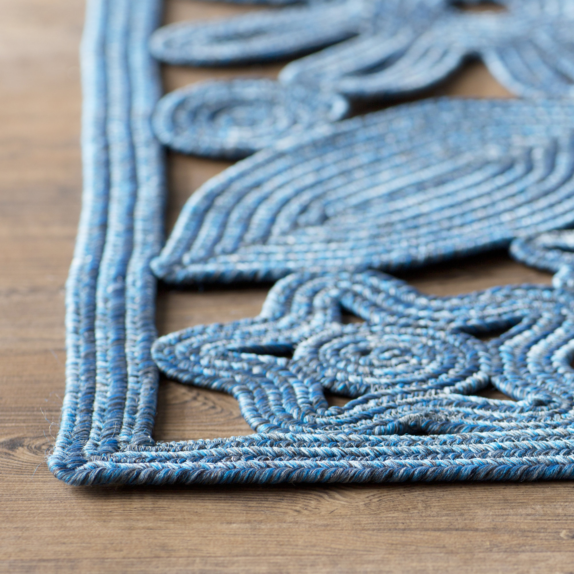 Lark Manor Lanier Hand Woven Blue Indoor/Outdoor Area Rug ... (2000 x 2000 Pixel)
