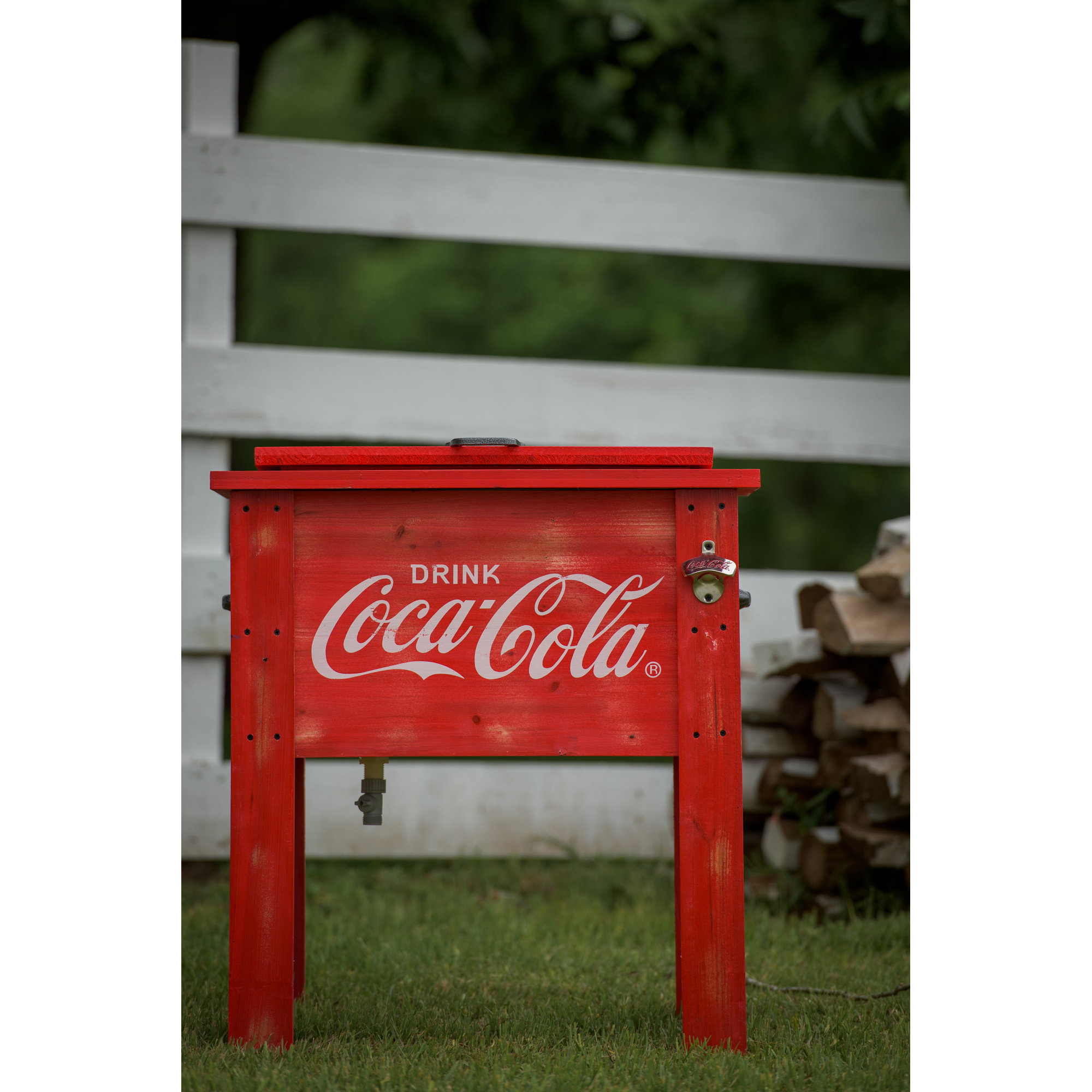Leighcountry 54 Qt Coca Cola Country Patio Cooler Reviews Wayfair 54 Qt Coca Cola Country Patio Cooler