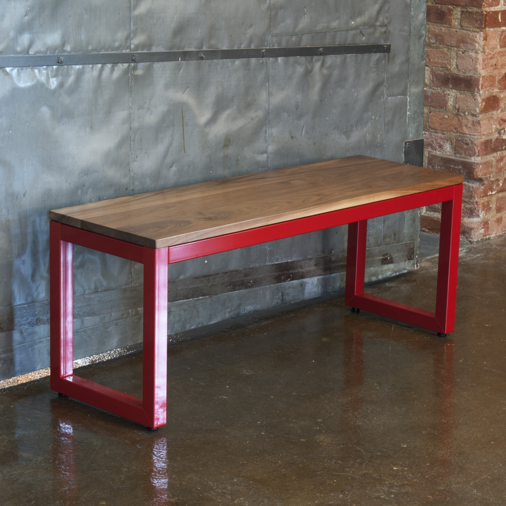 Loft Metal and Wood Entryway Bench & Reviews AllModern
