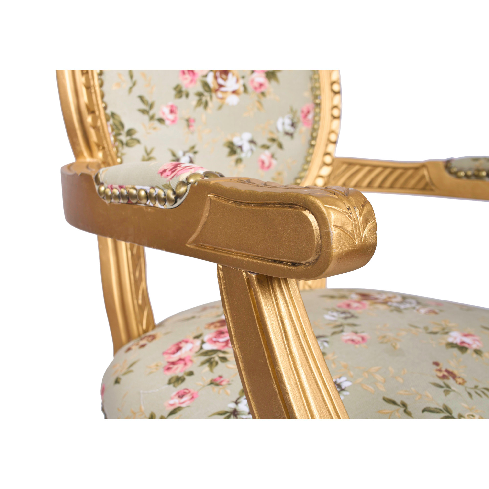 Derry's Louis Floral Upholstered Dining Chair & Reviews Wayfair.co.uk