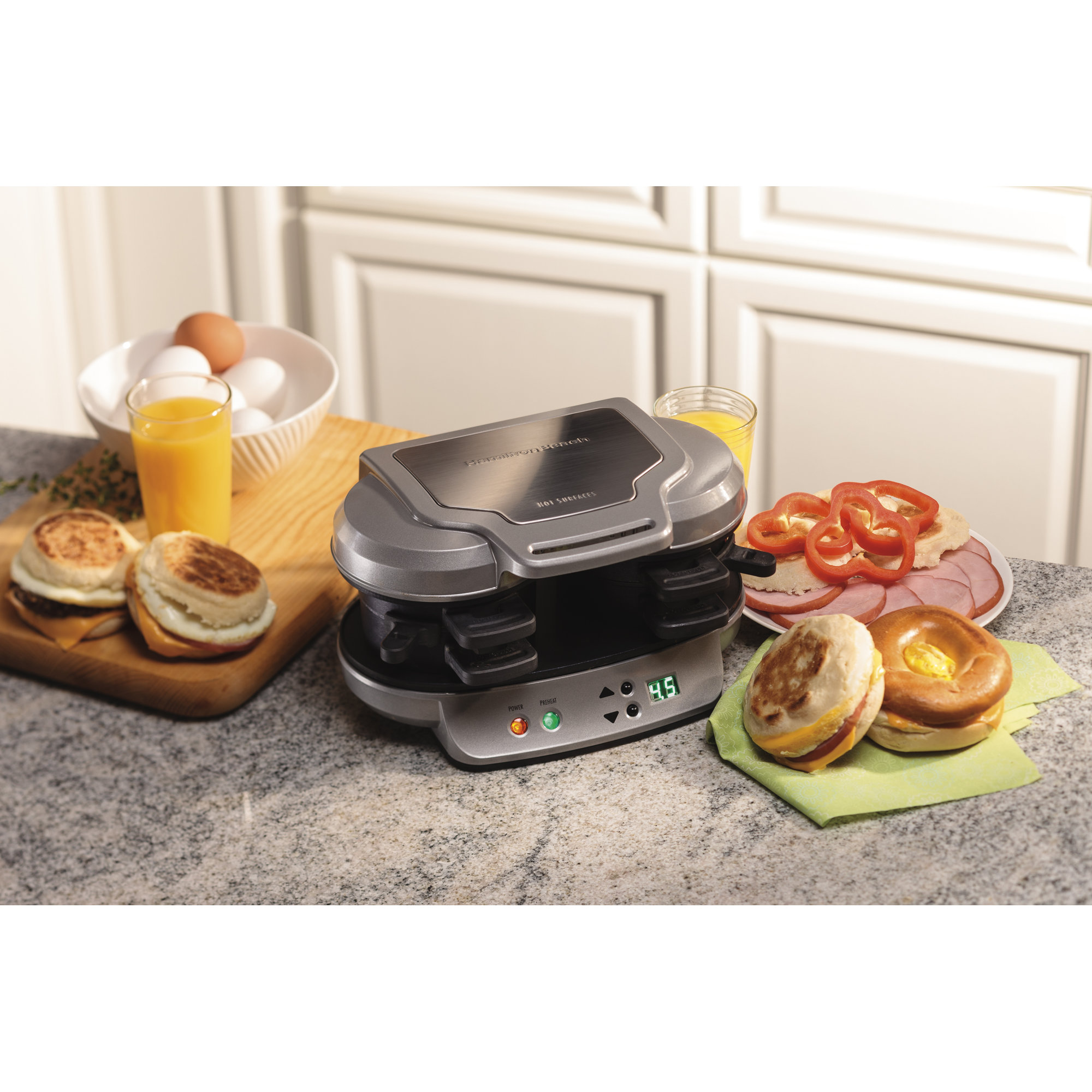 Hamilton Beach Dual Breakfast Sandwich Maker & Reviews Wayfair