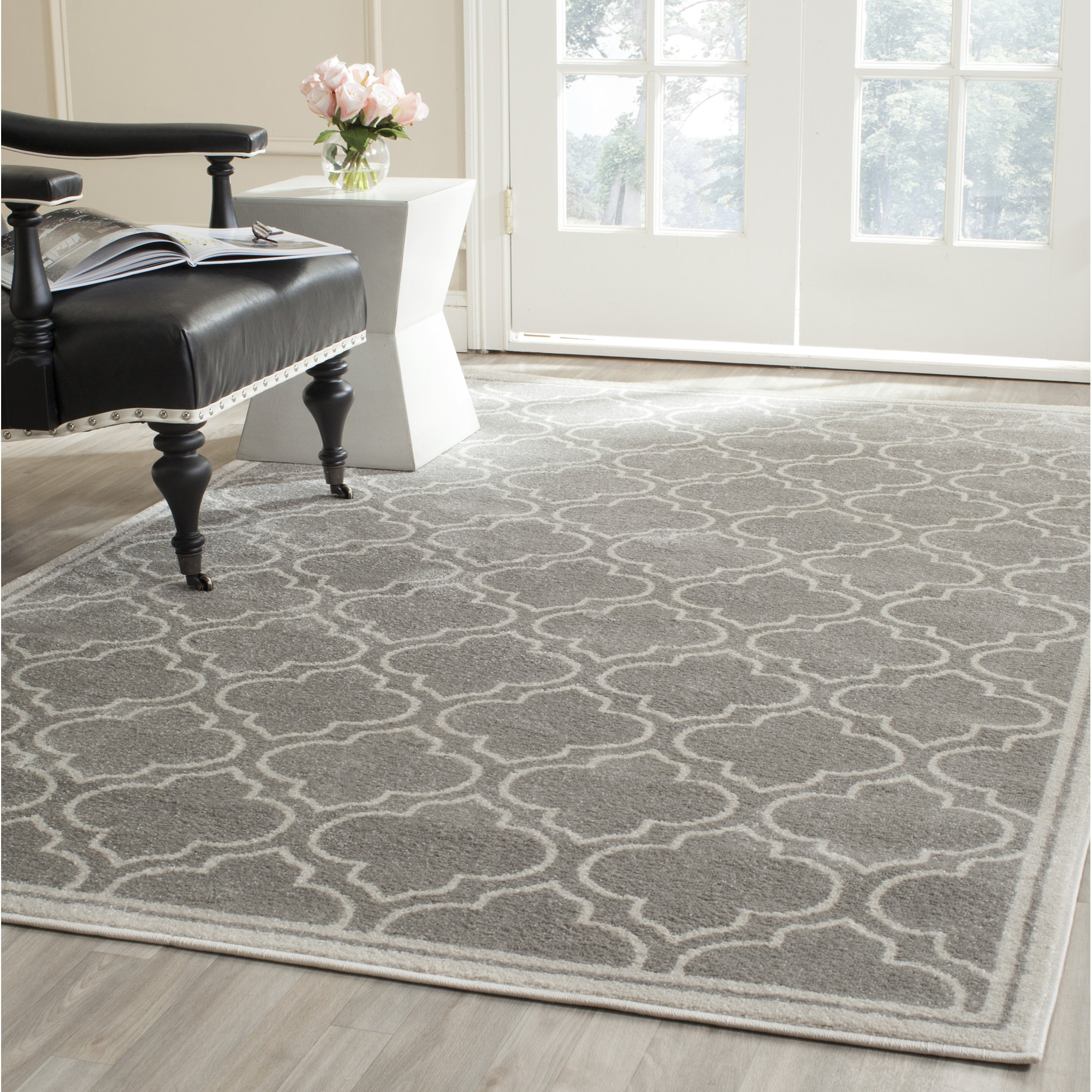 Vienna Light Gray & Ivory Indoor/Outdoor Area Rug & Reviews Joss & Main
