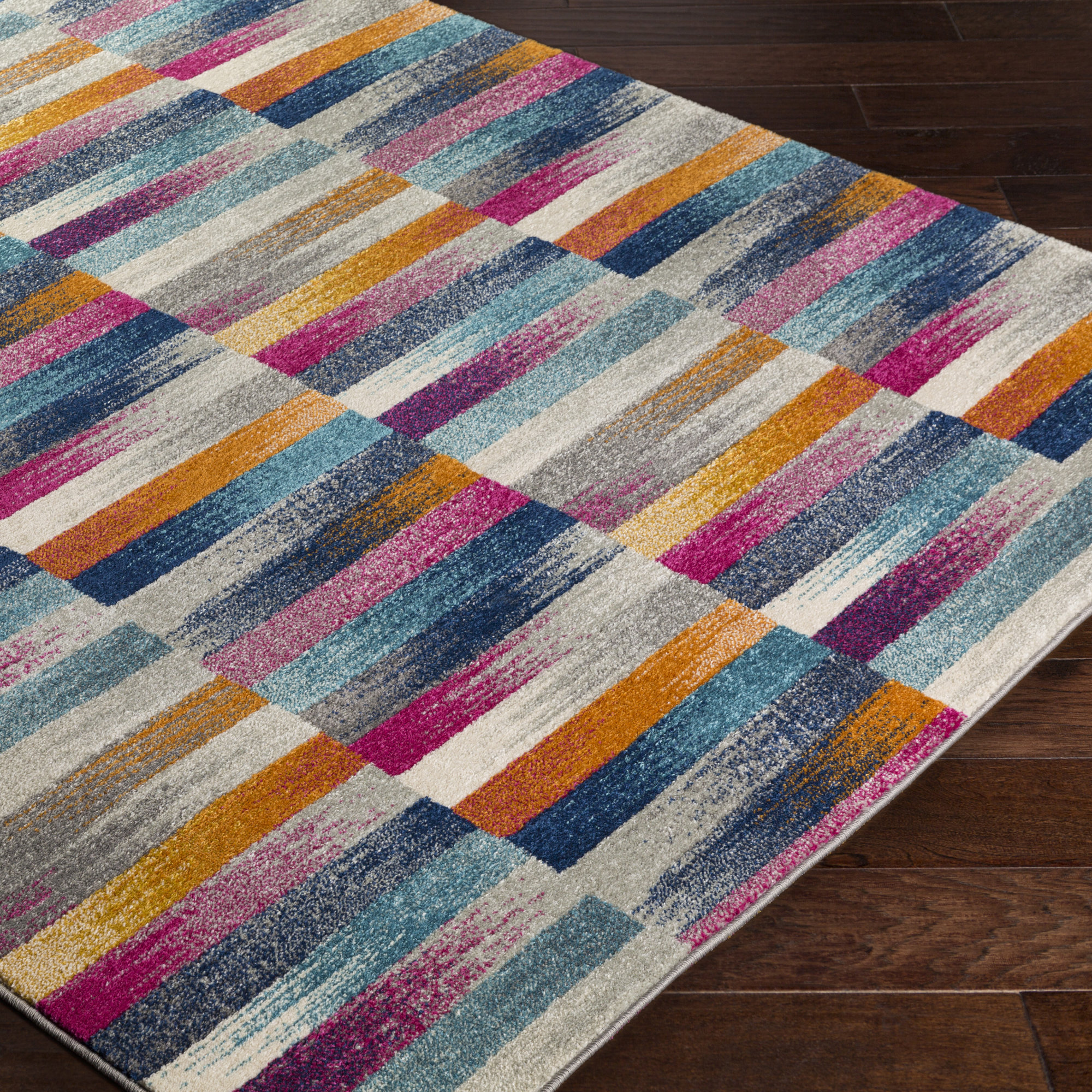 Andover Orange/Blue Area Rug & Reviews AllModern