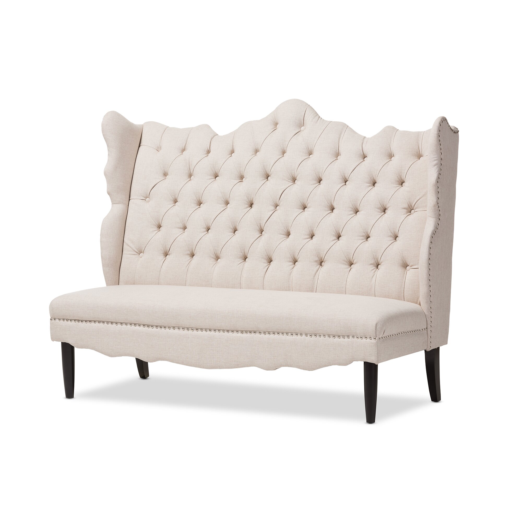 Wholesale Interiors Baxton Studio Samantha 65" Tufted Settee Entryway