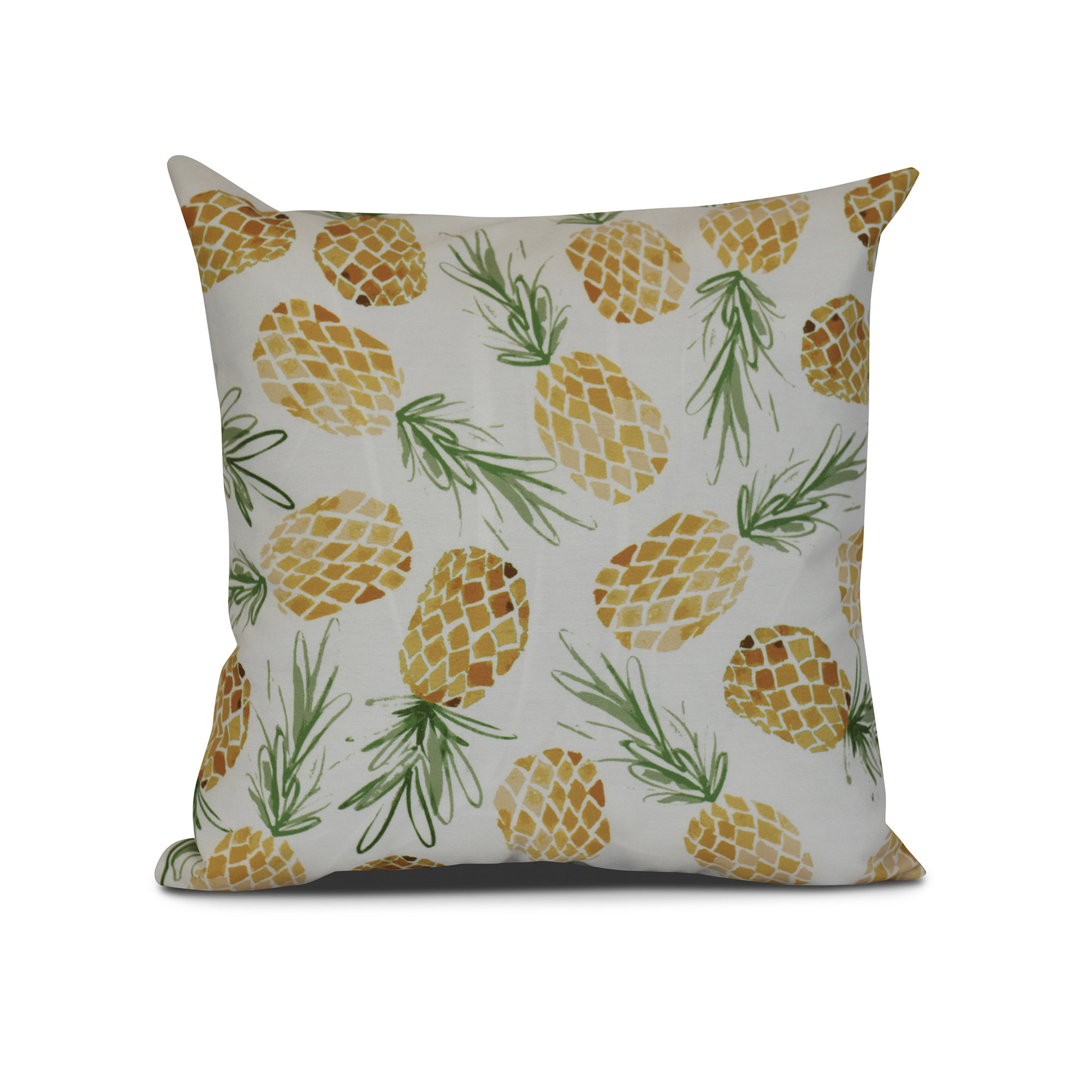 Bay Isle Home Costigan Tossed Pineapples Outdoor Throw Pillow & Reviews