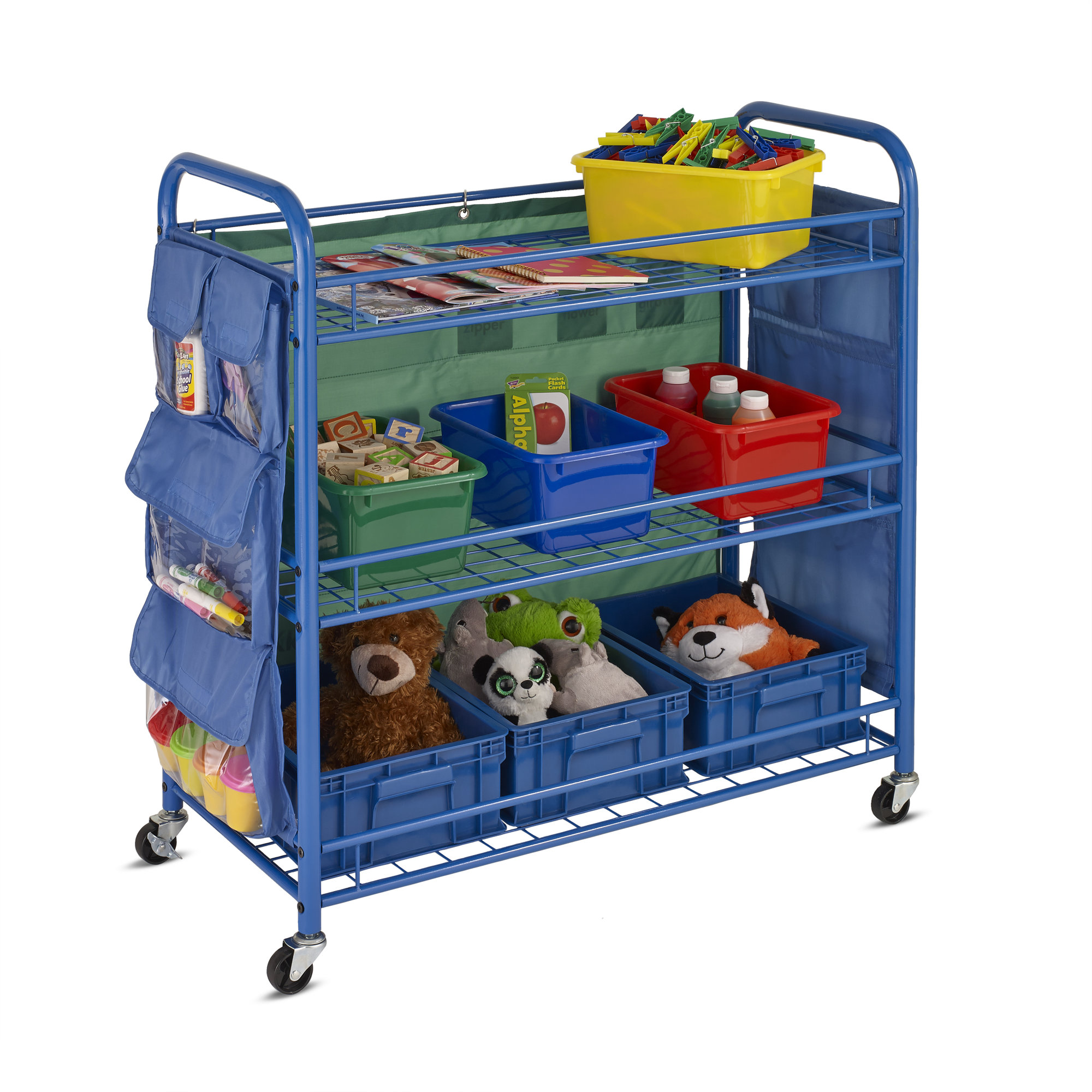 Honey Can Do All Purpose Portable Teaching Cart with Bins & Reviews Wayfair