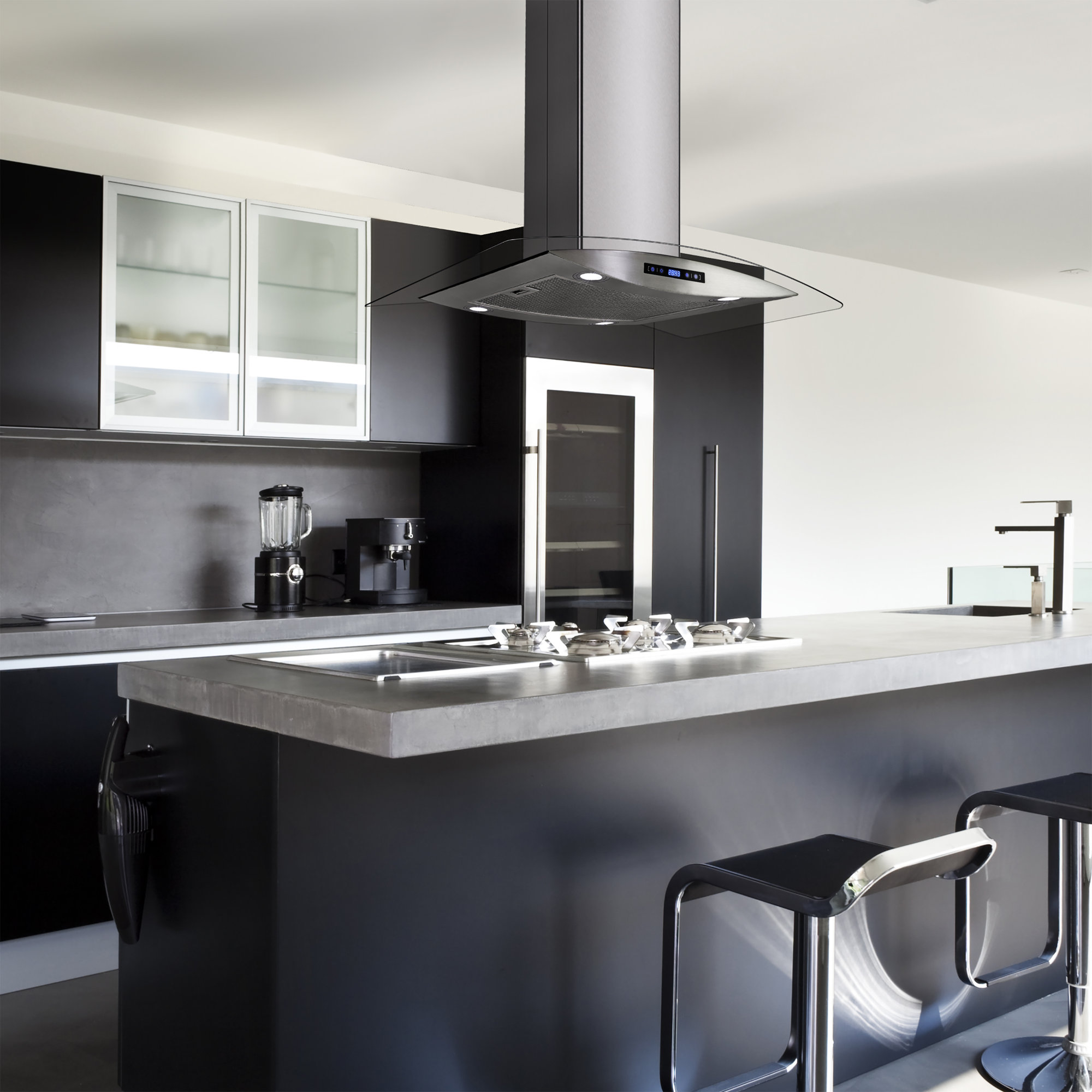 AKDY 36" 400 CFM Convertible Island Range Hood & Reviews Wayfair