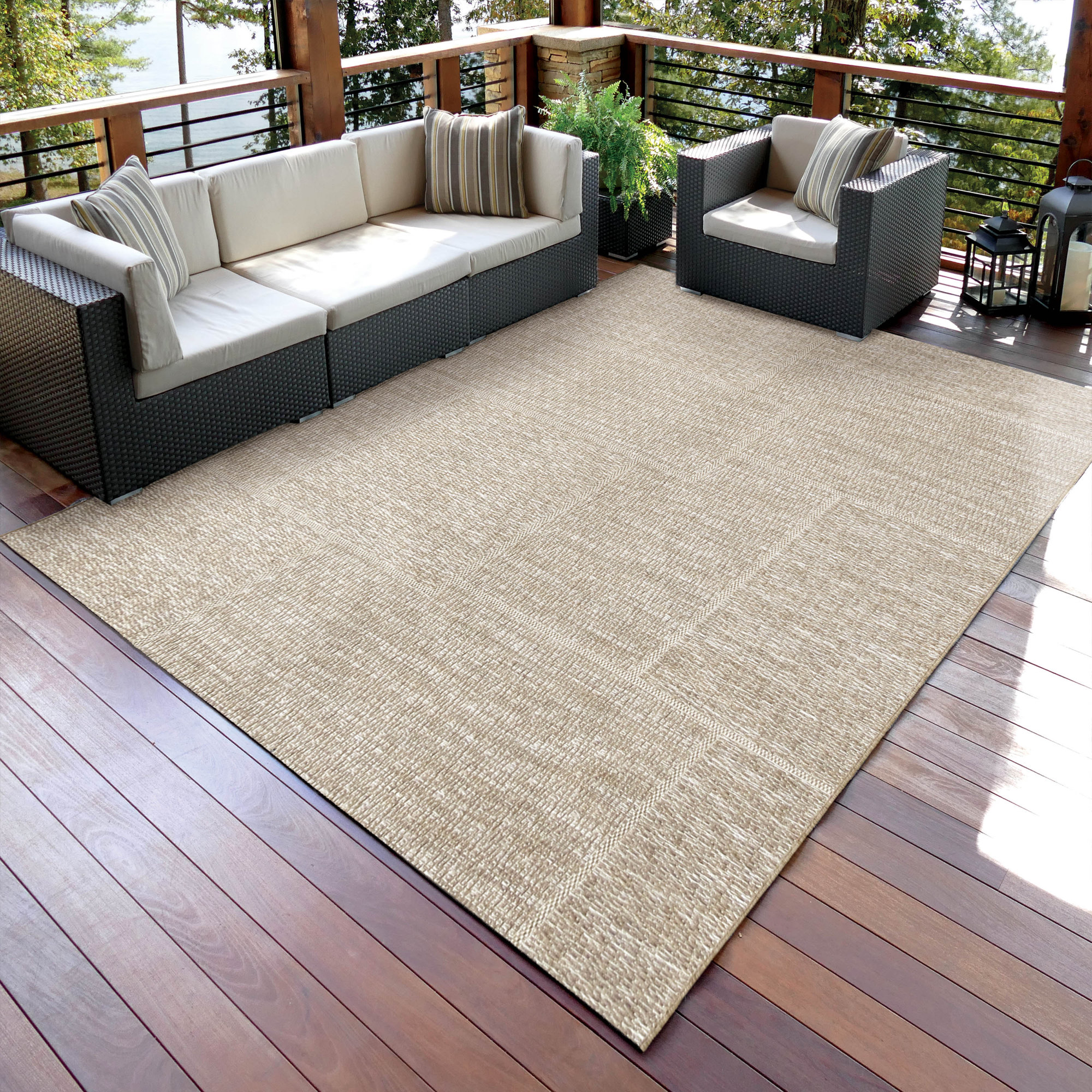 Cuthbert Sand Beige Indoor/Outdoor Area Rug & Reviews Joss & Main