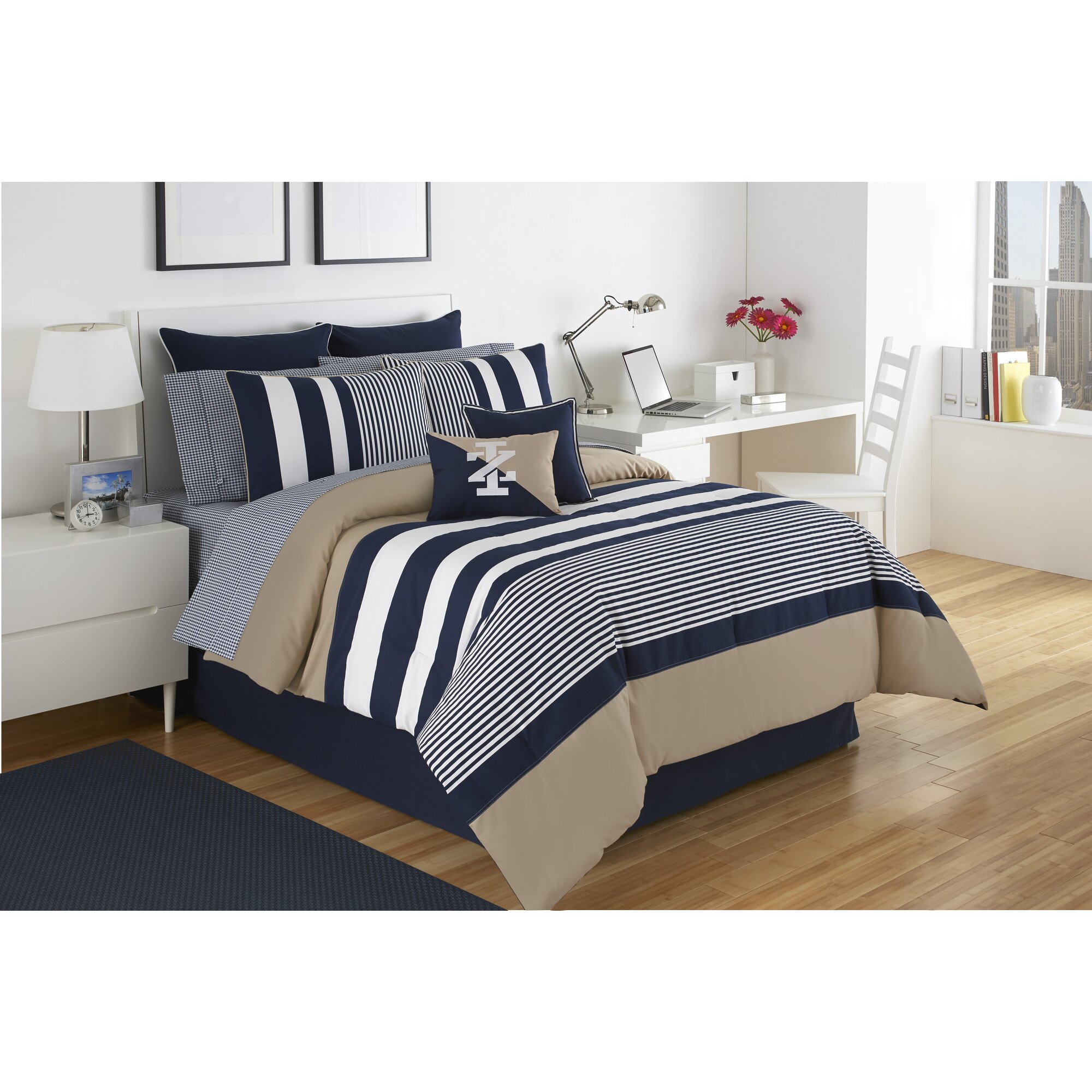 IZOD Classic Stripe Comforter Set & Reviews | Wayfair