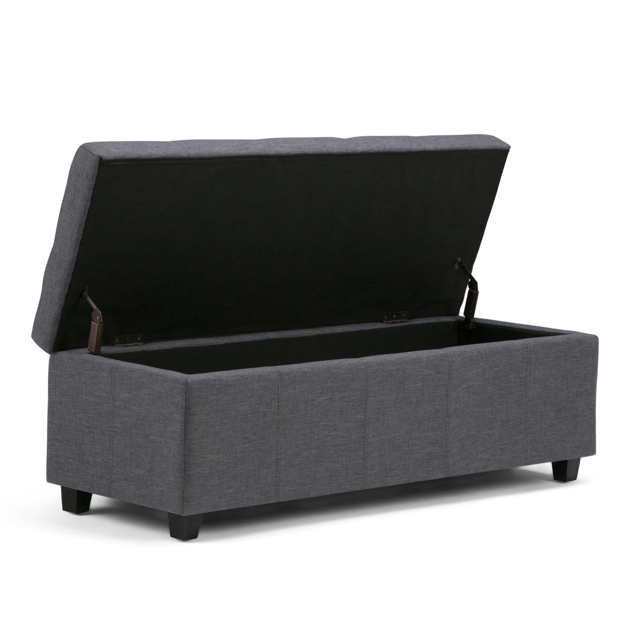 Simpli Home Castleford Upholstered Storage Bench & Reviews Wayfair