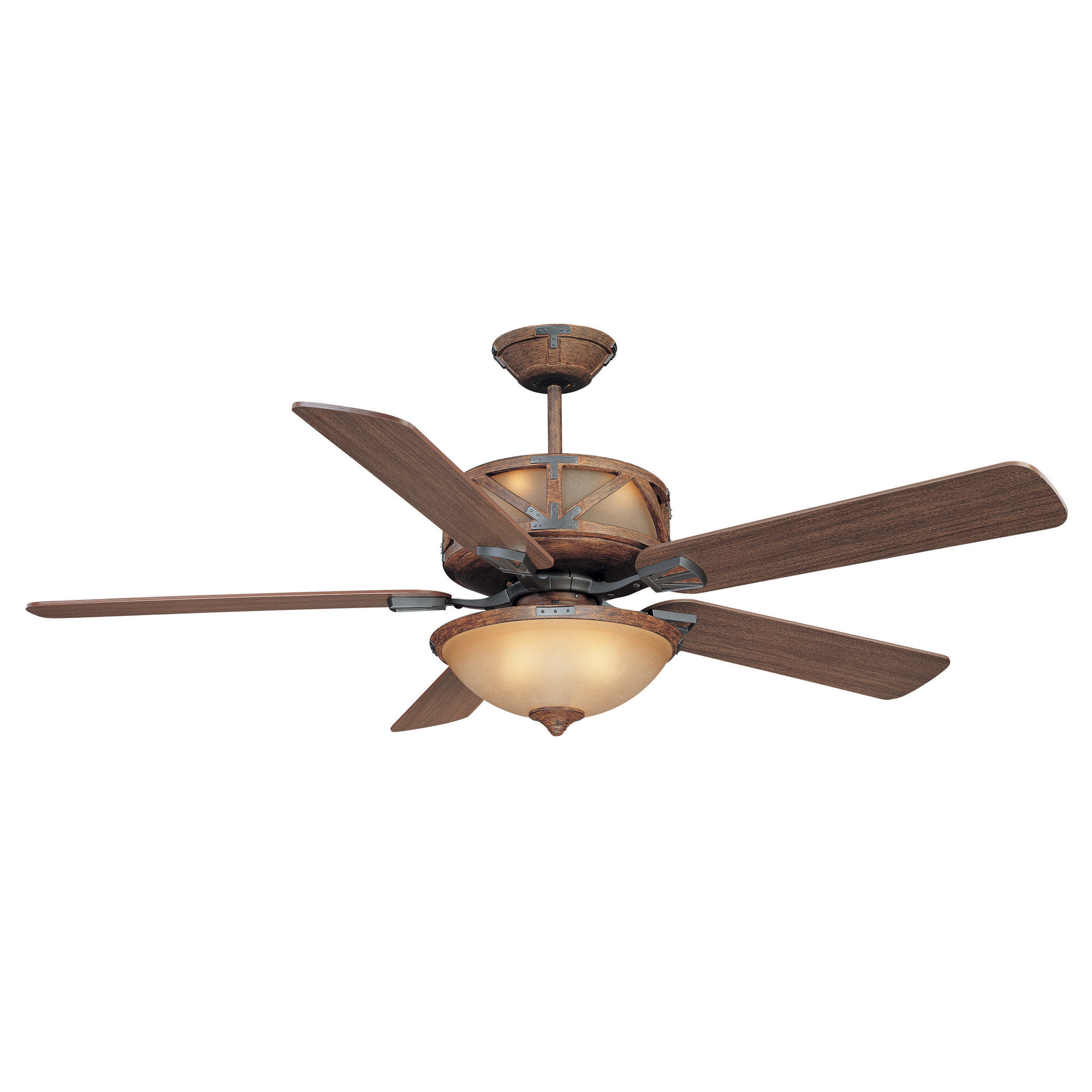 Craftmade 60" Deer Lodge 5-Blade Ceiling Fan with Wall ...