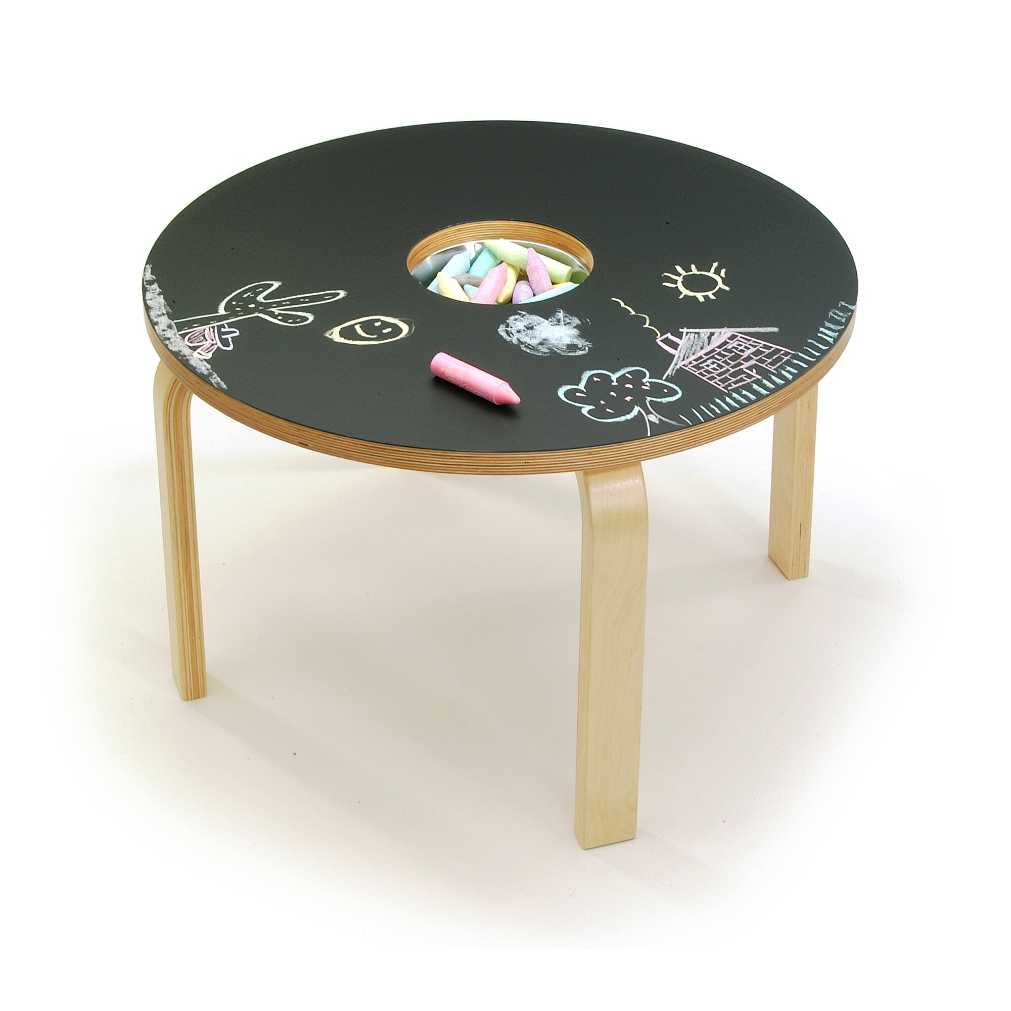 Woody+Chalkboard+Kids+Table