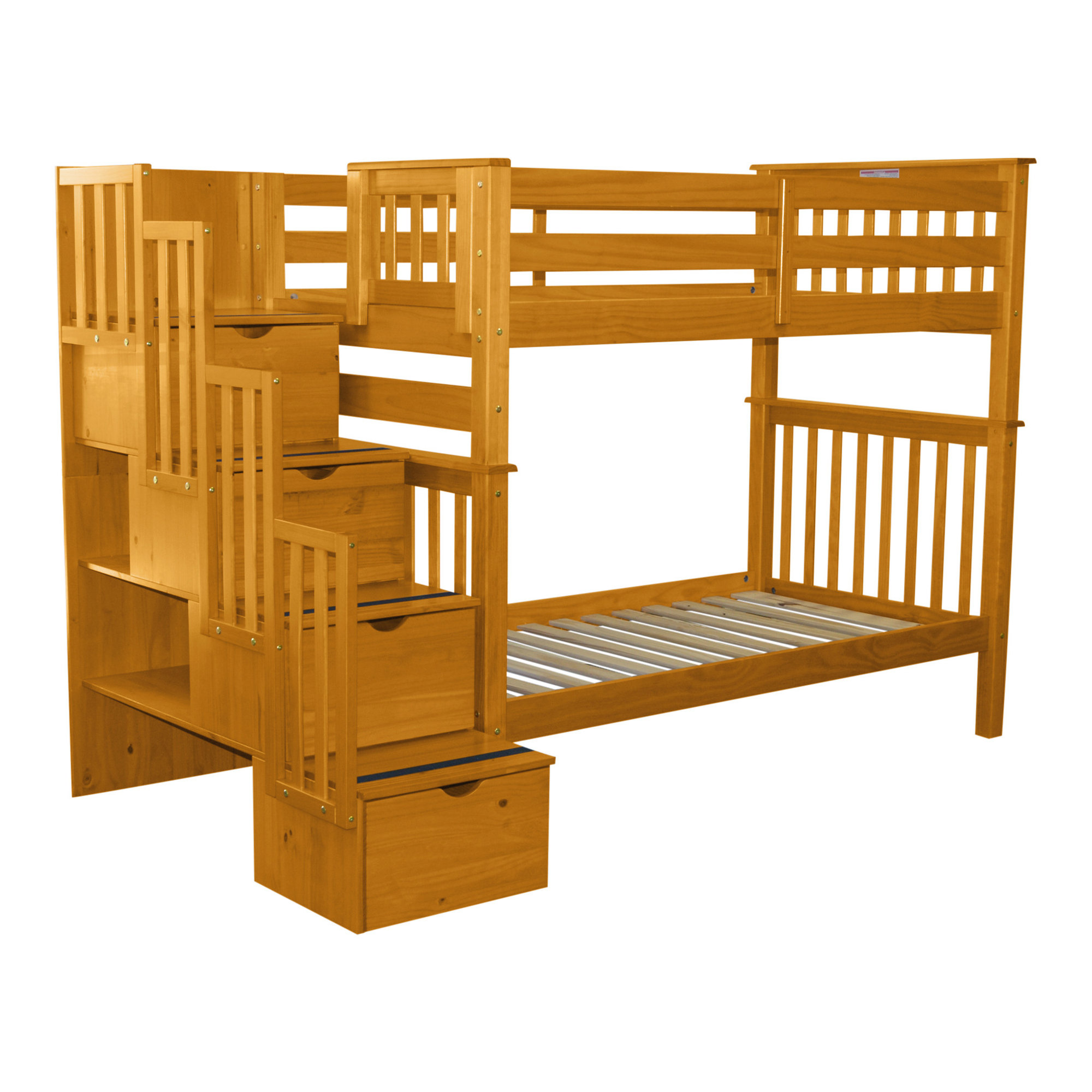 Bedz King Twin over Twin Bunk Bed with Storage & Reviews Wayfair