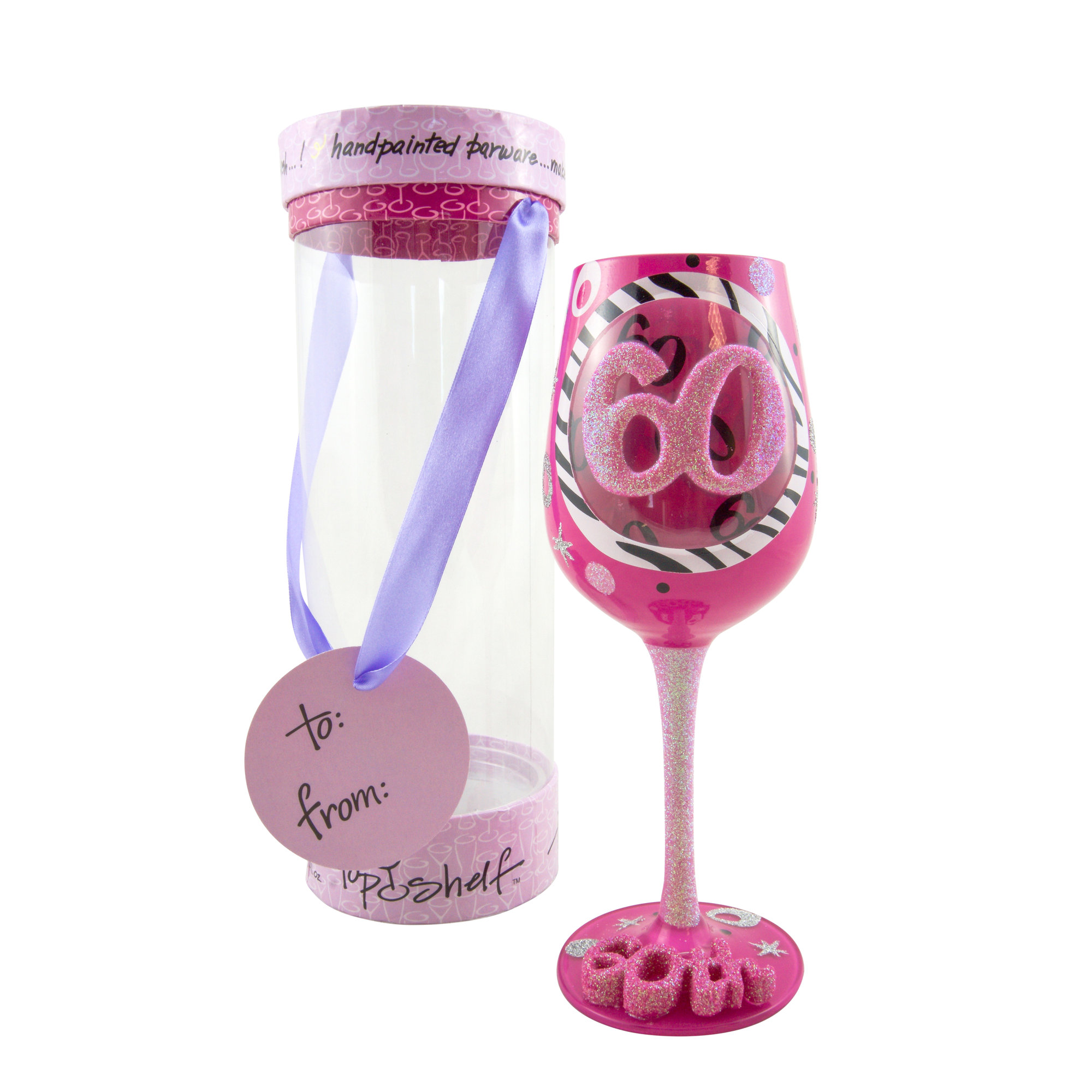 Top Shelf 60th Birthday Wine Glass Wayfair