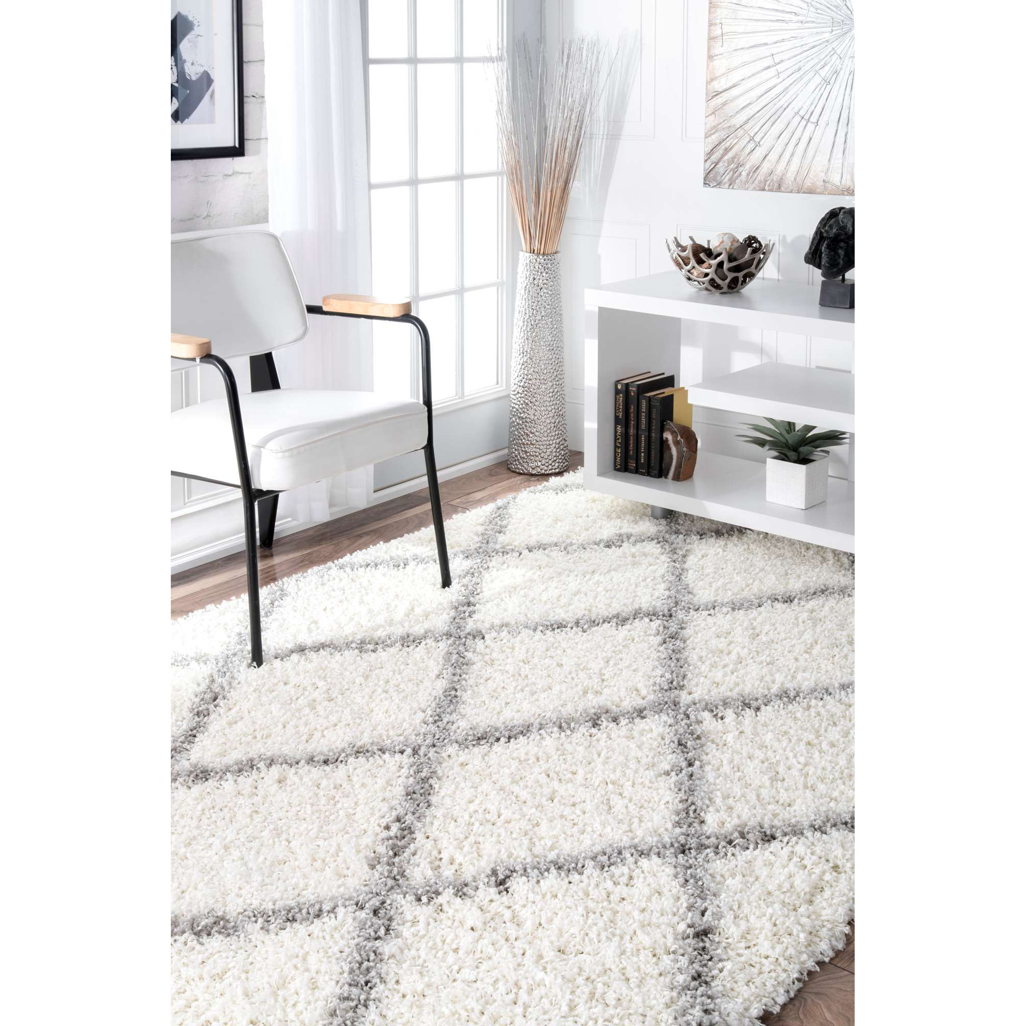 Bohman OffWhite/White Area Rug & Reviews AllModern