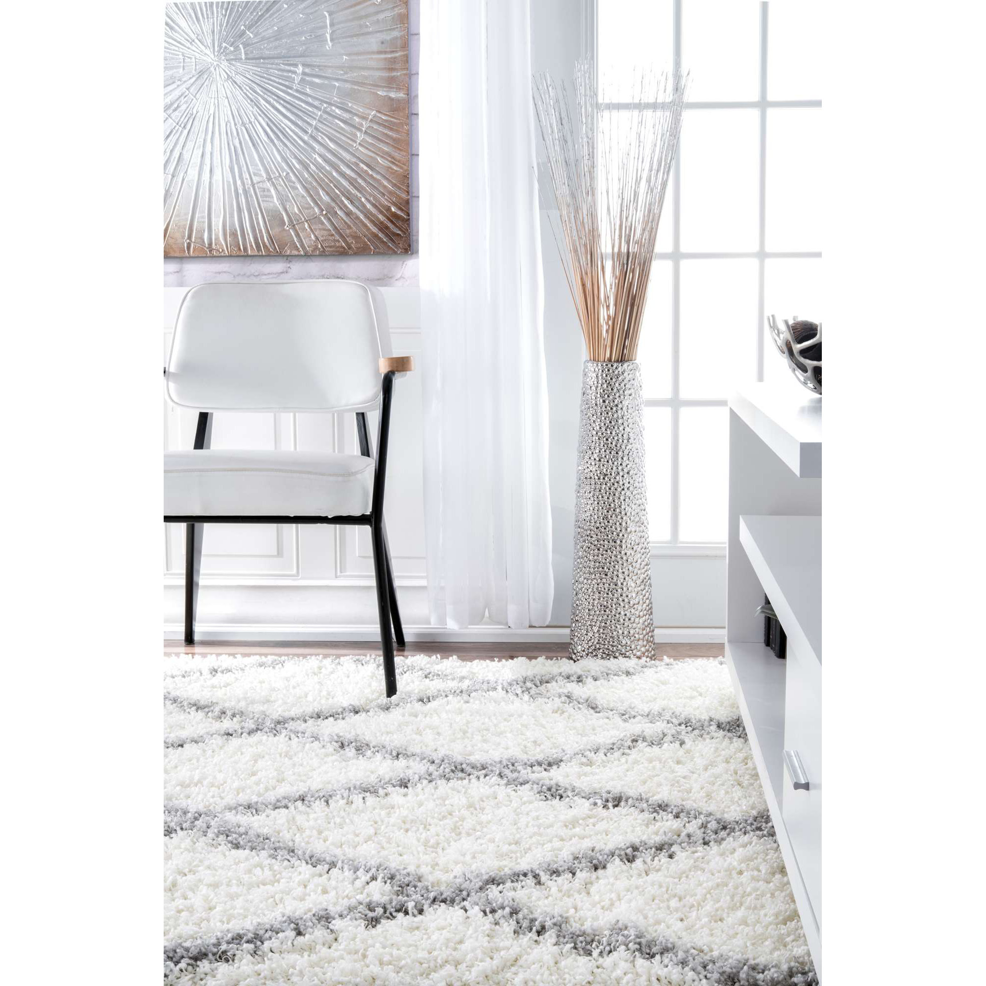 Bohman OffWhite/White Area Rug & Reviews AllModern