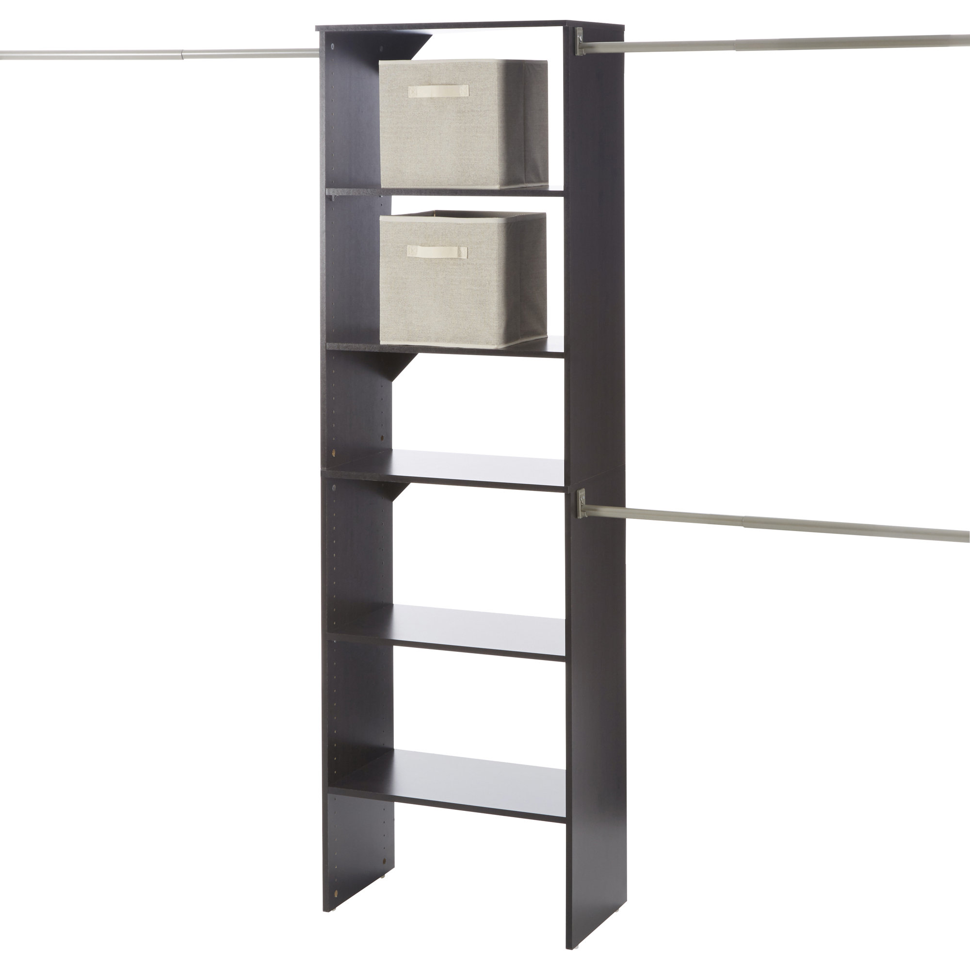 ClosetMaid SuiteSymphony 84"W 120"W Closet System with Bins & Reviews