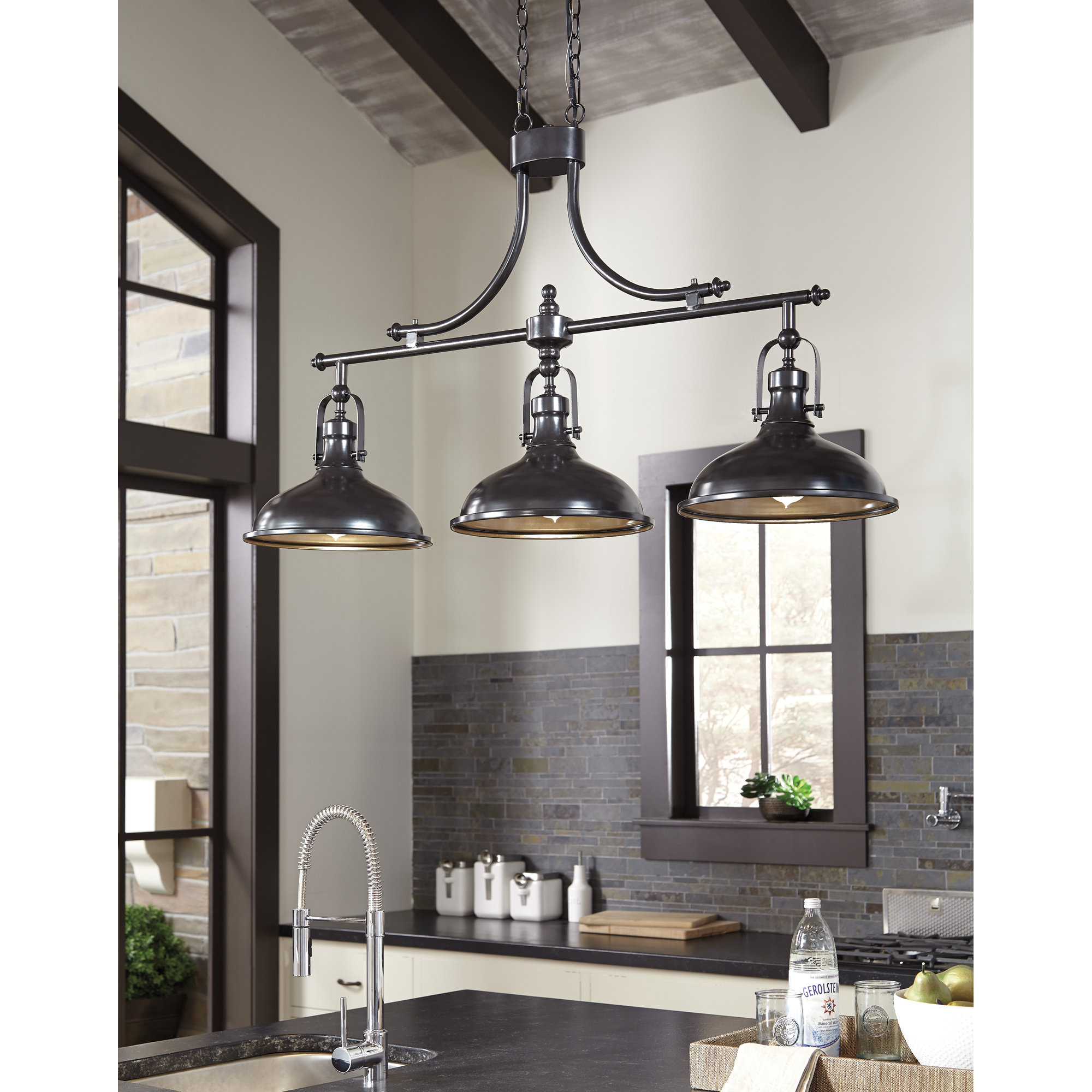 Breakwater Bay Strauss 3-Light Kitchen Island Pendant & Reviews | Wayfair