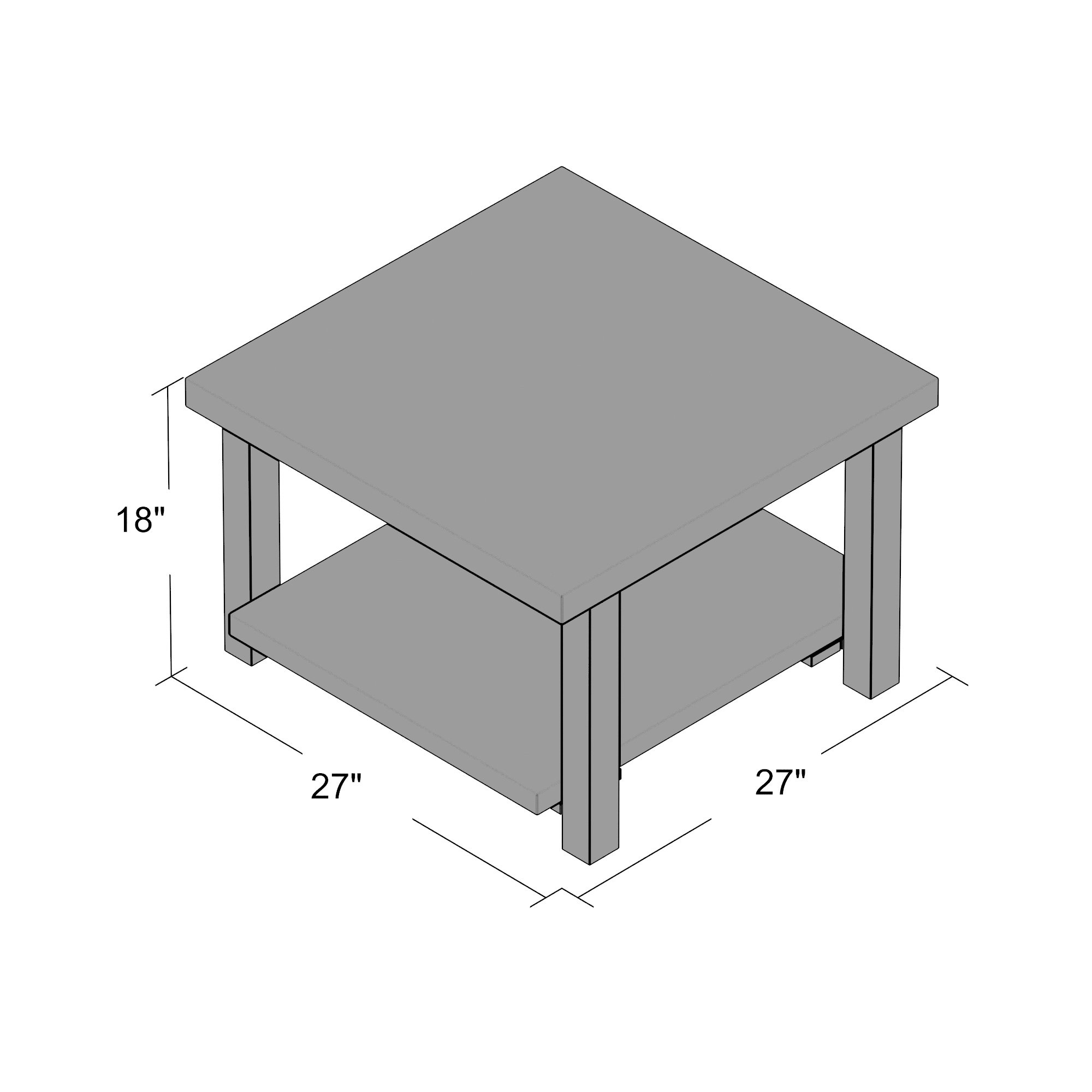 Loon Peak Somers 27" Reclaimed Wood Square Coffee Table & Reviews Wayfair
