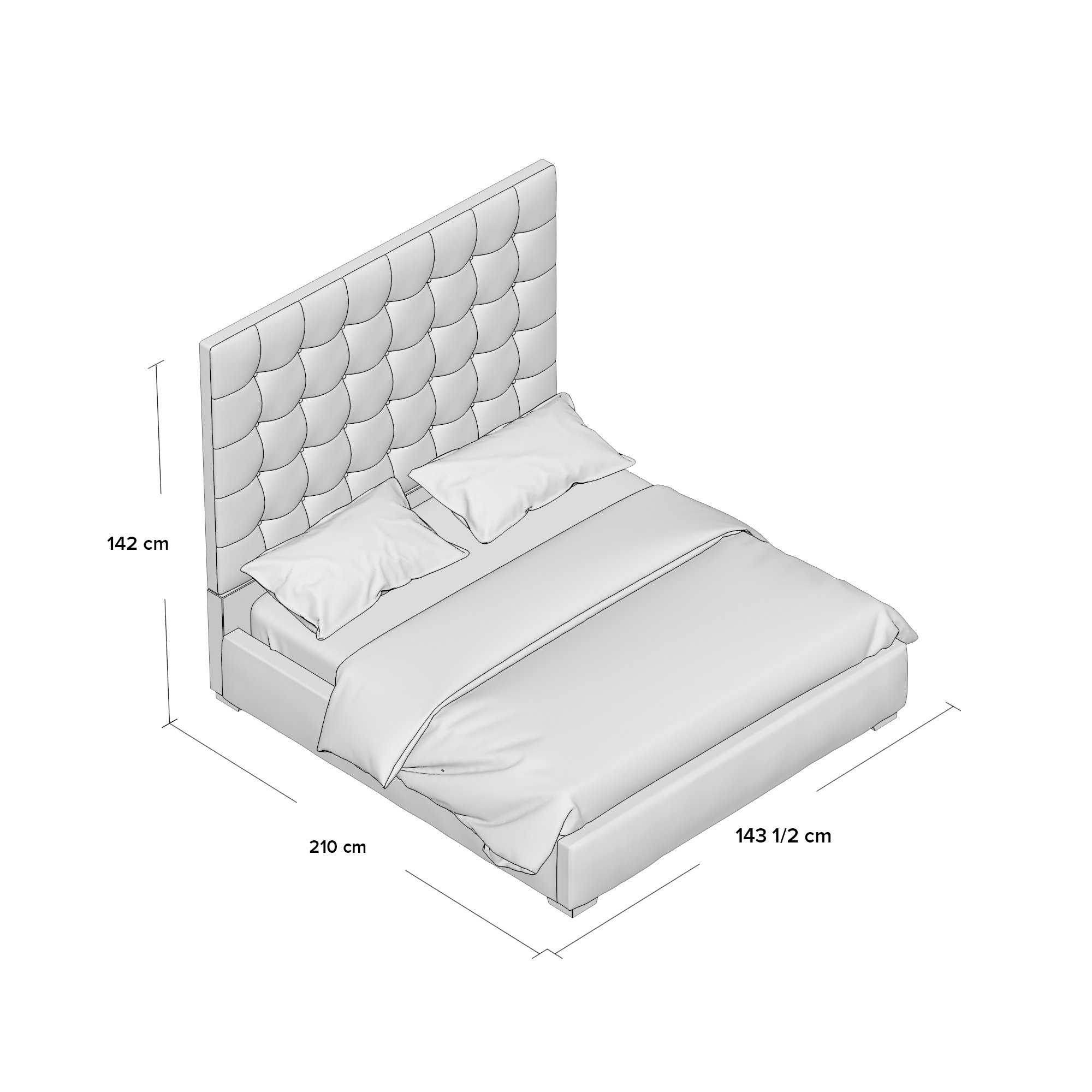 Fairmont Park Keswick Upholstered Bed Frame & Reviews Wayfair.co.uk