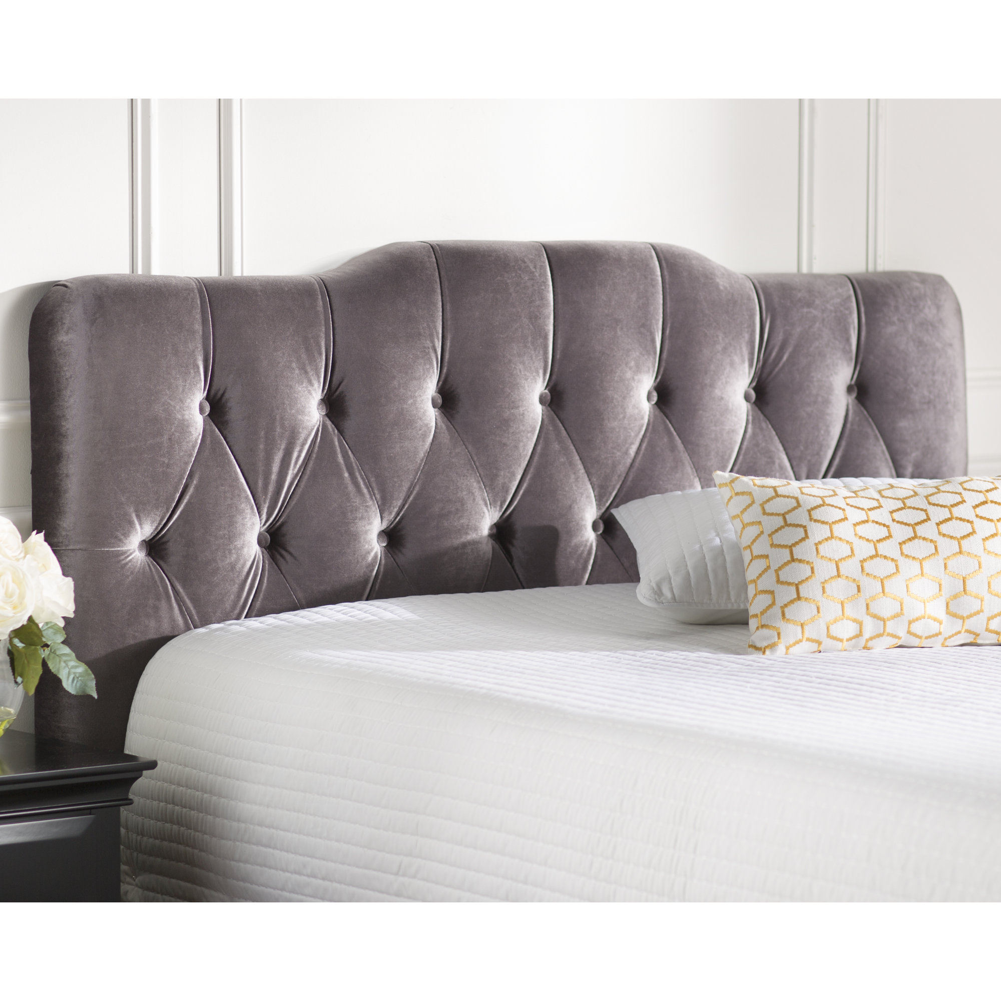 Cotilde Velvet Headboard & Reviews Joss & Main