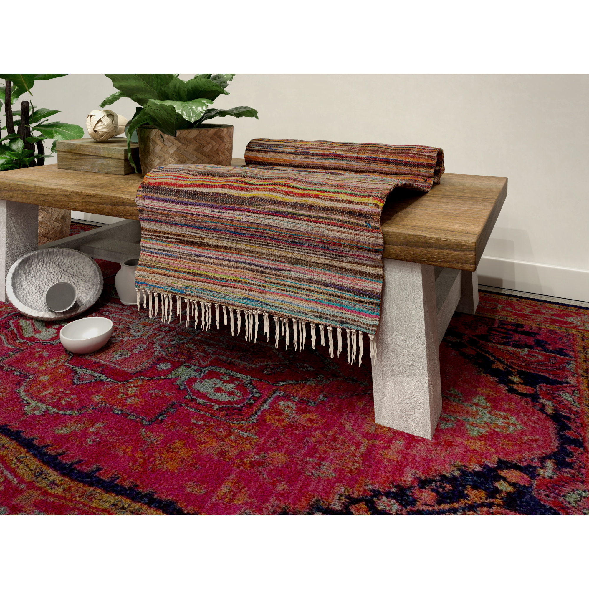 Ian Snow HandWoven MultiColoured Area Rug & Reviews Wayfair.co.uk