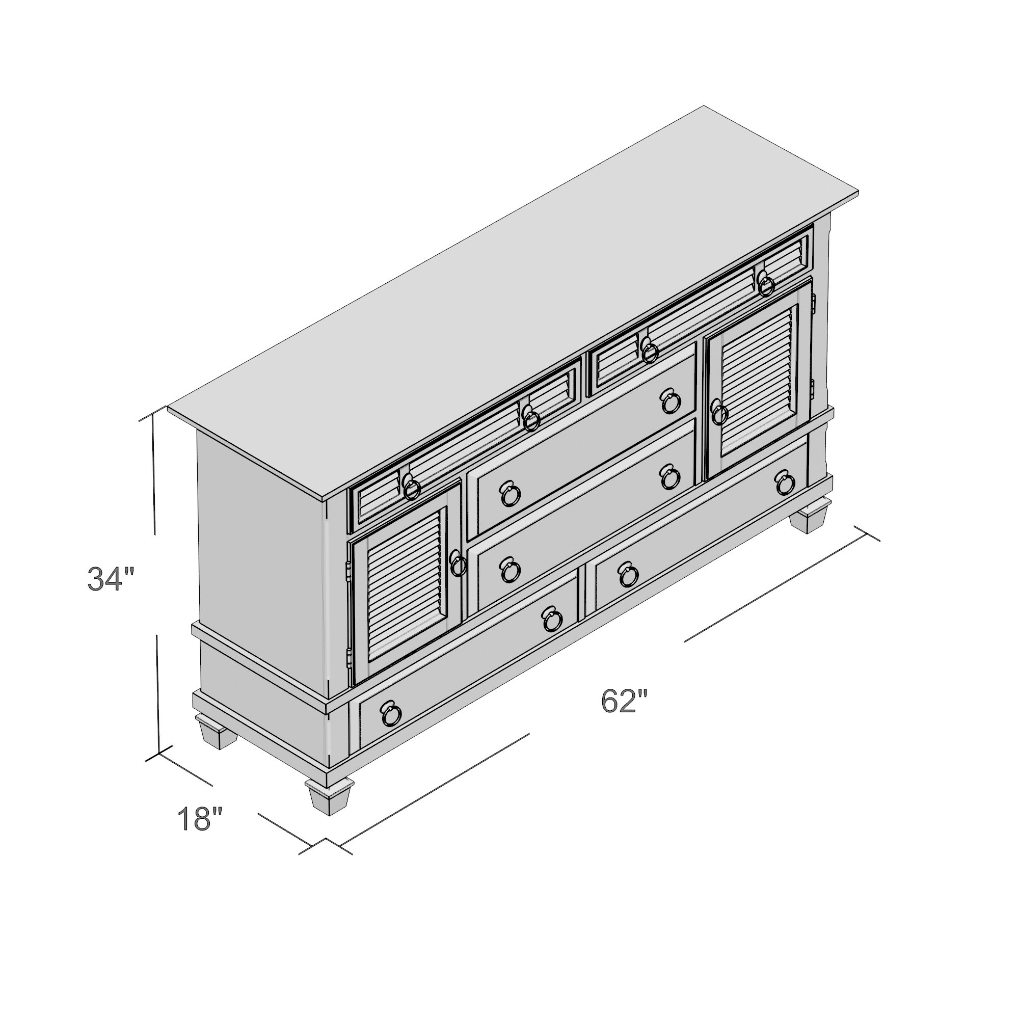 Beachcrest Home Norfolk 6 Drawer Dresser & Reviews Wayfair