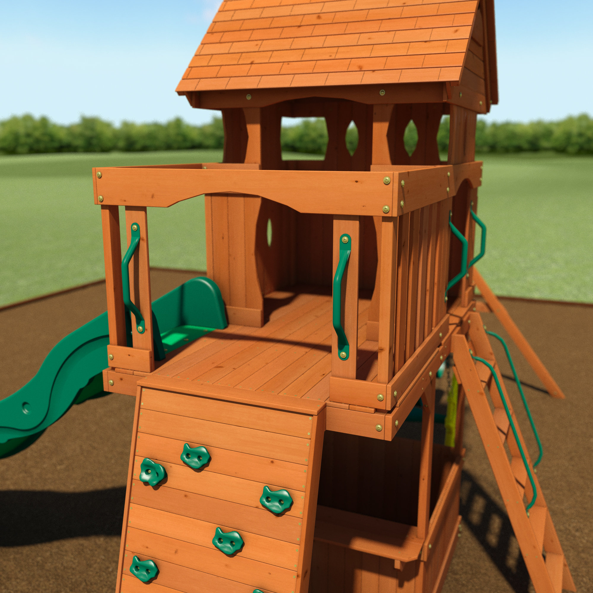 Backyard Discovery Monterey All Cedar Swing Set & Reviews Wayfair