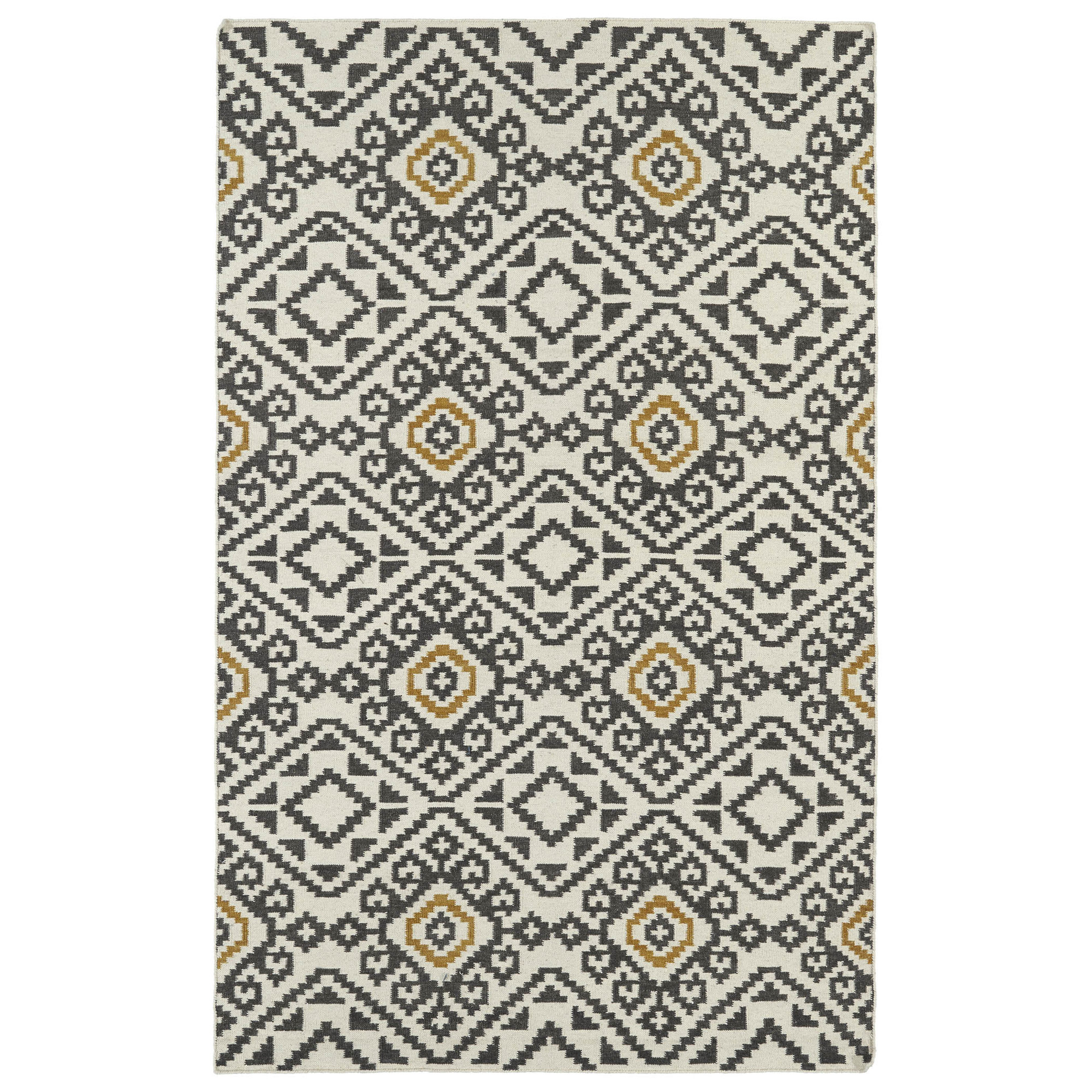 Varick Gallery Marble Falls Charcoal Geometric Area Rug & Reviews Wayfair
