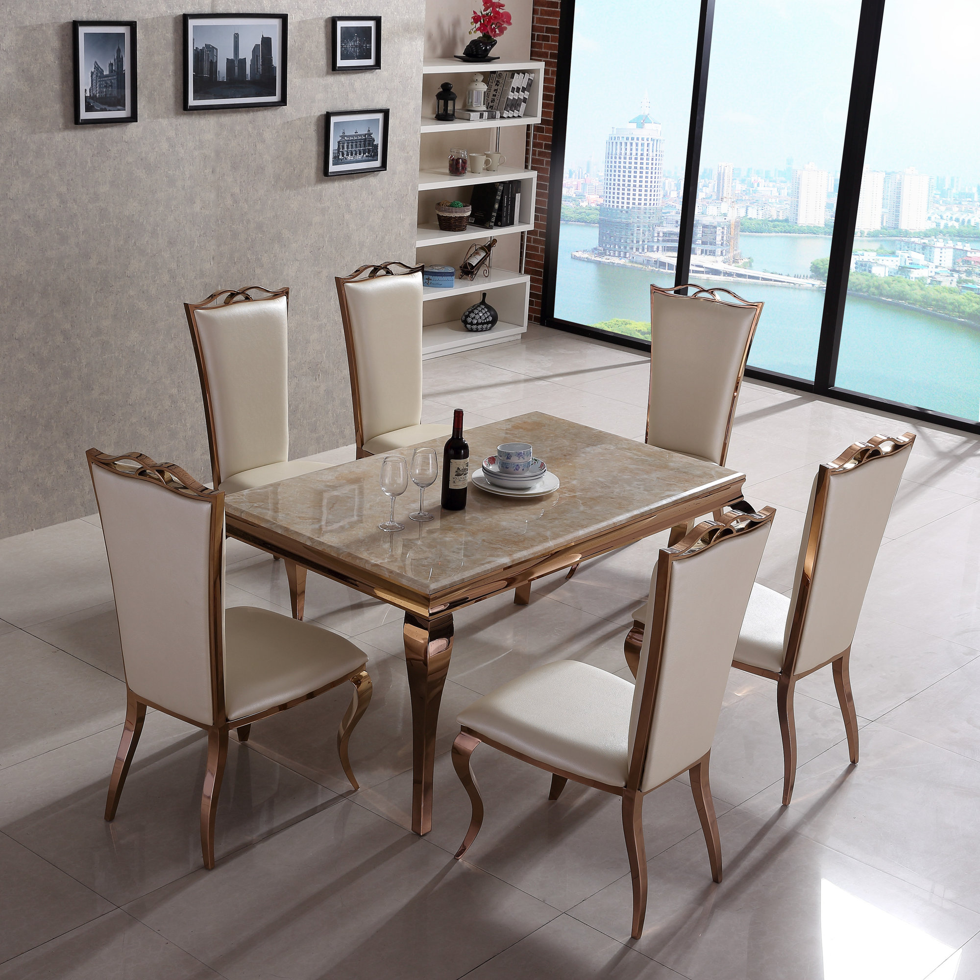 Derry's Julia Dining Table and 6 Chairs & Reviews Wayfair.co.uk