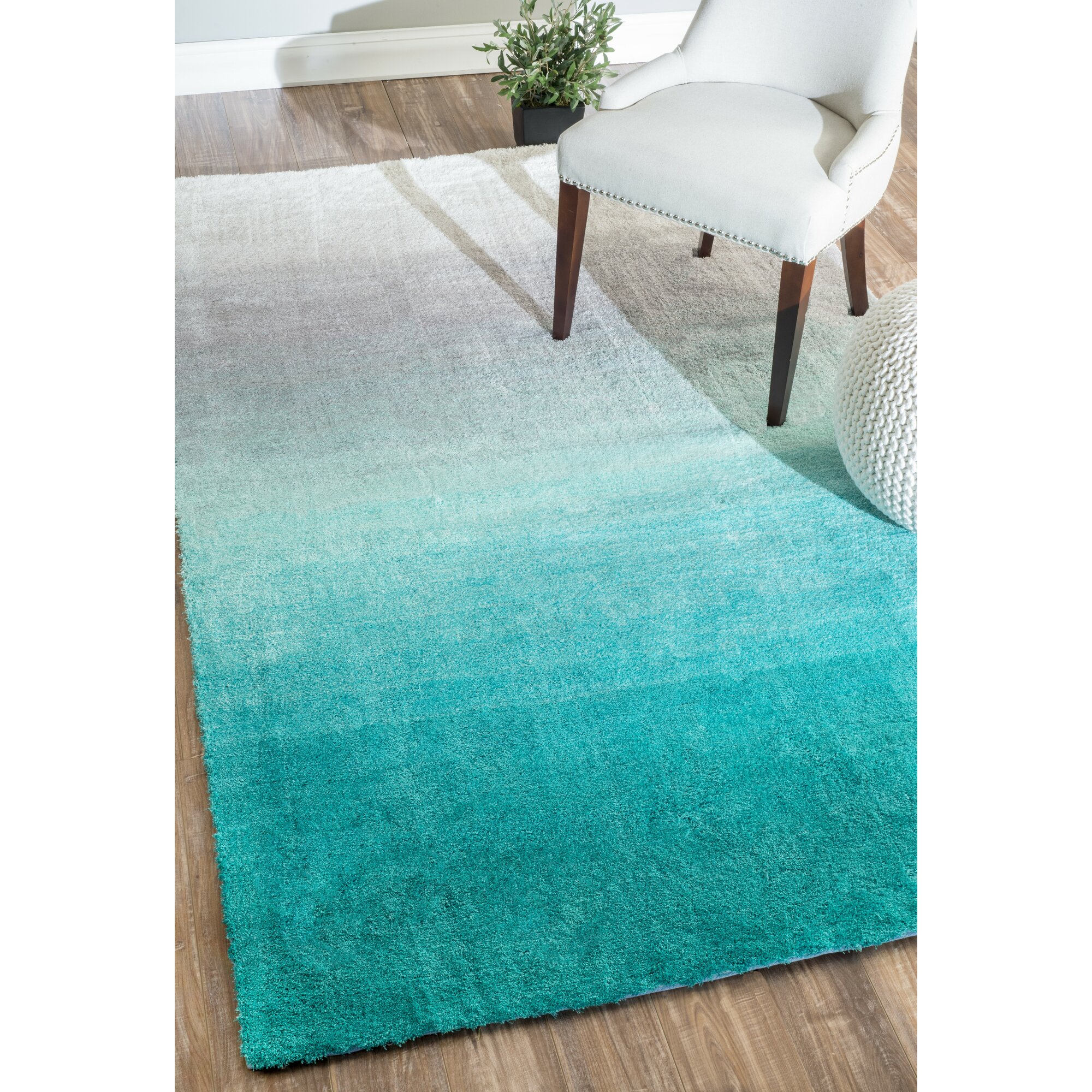 Bierman Sivir Turquoise Gray Area Rug & Reviews