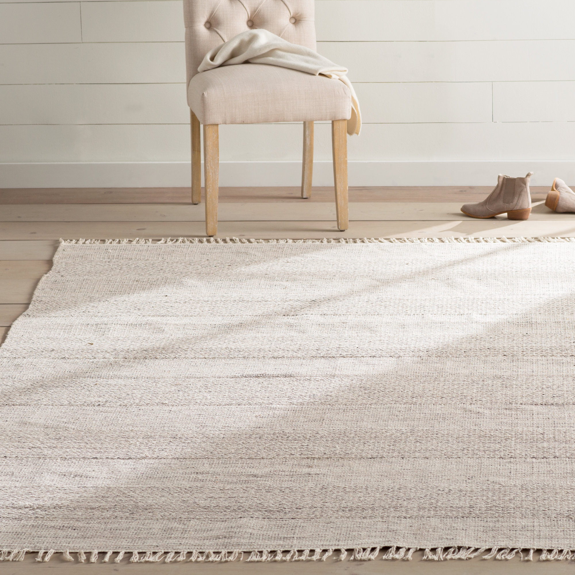 Laurel Foundry Modern Farmhouse Mooreton HandWoven Ivory Area Rug