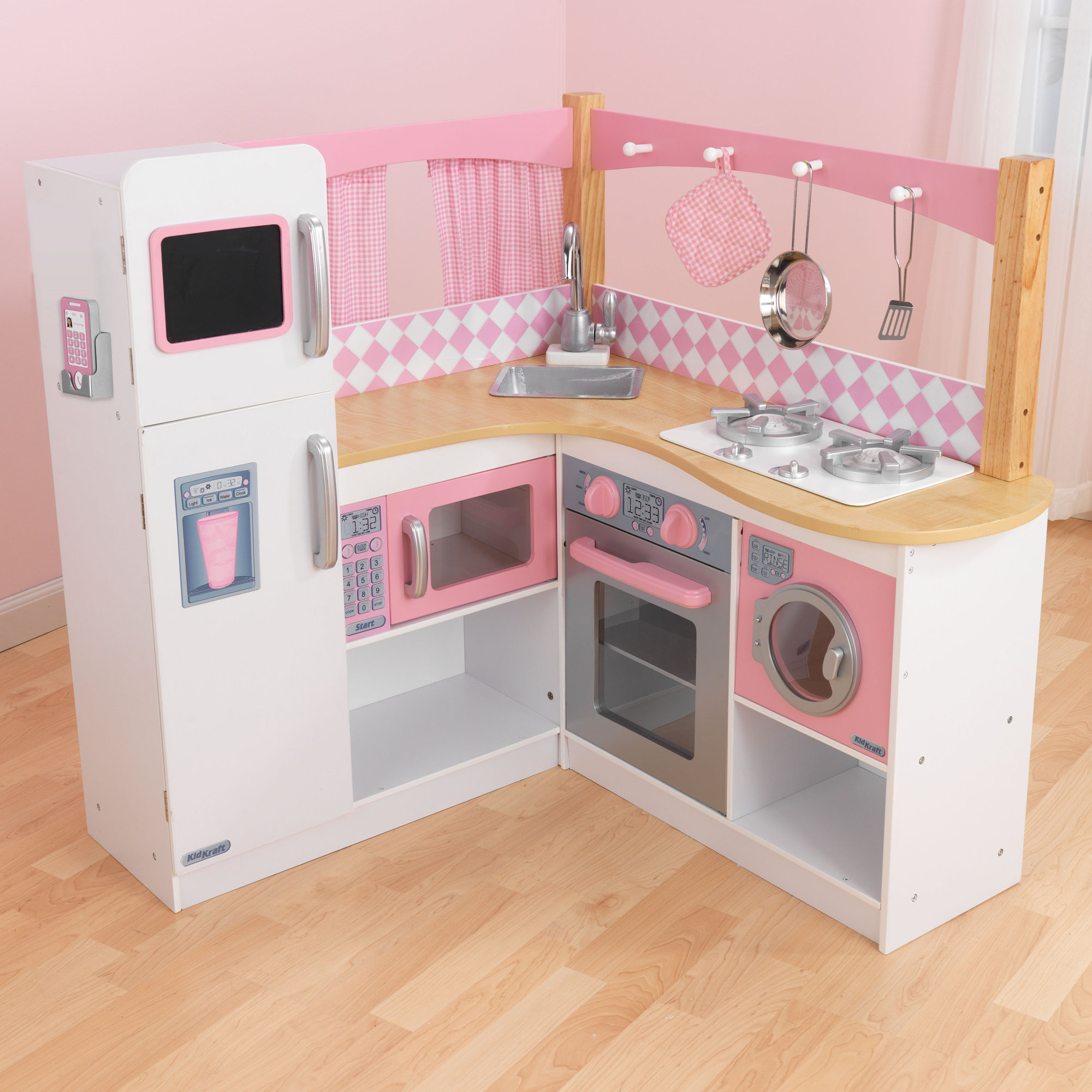 Uncategorized Kids Kitchen Appliances play kitchen sets accessories wayfair grand gourmet corner kitchen