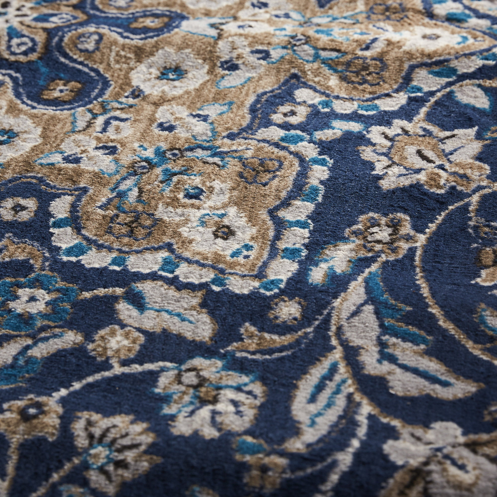 Andover Mills Tremont Fuller Navy Blue/Brown Area Rug & Reviews Wayfair