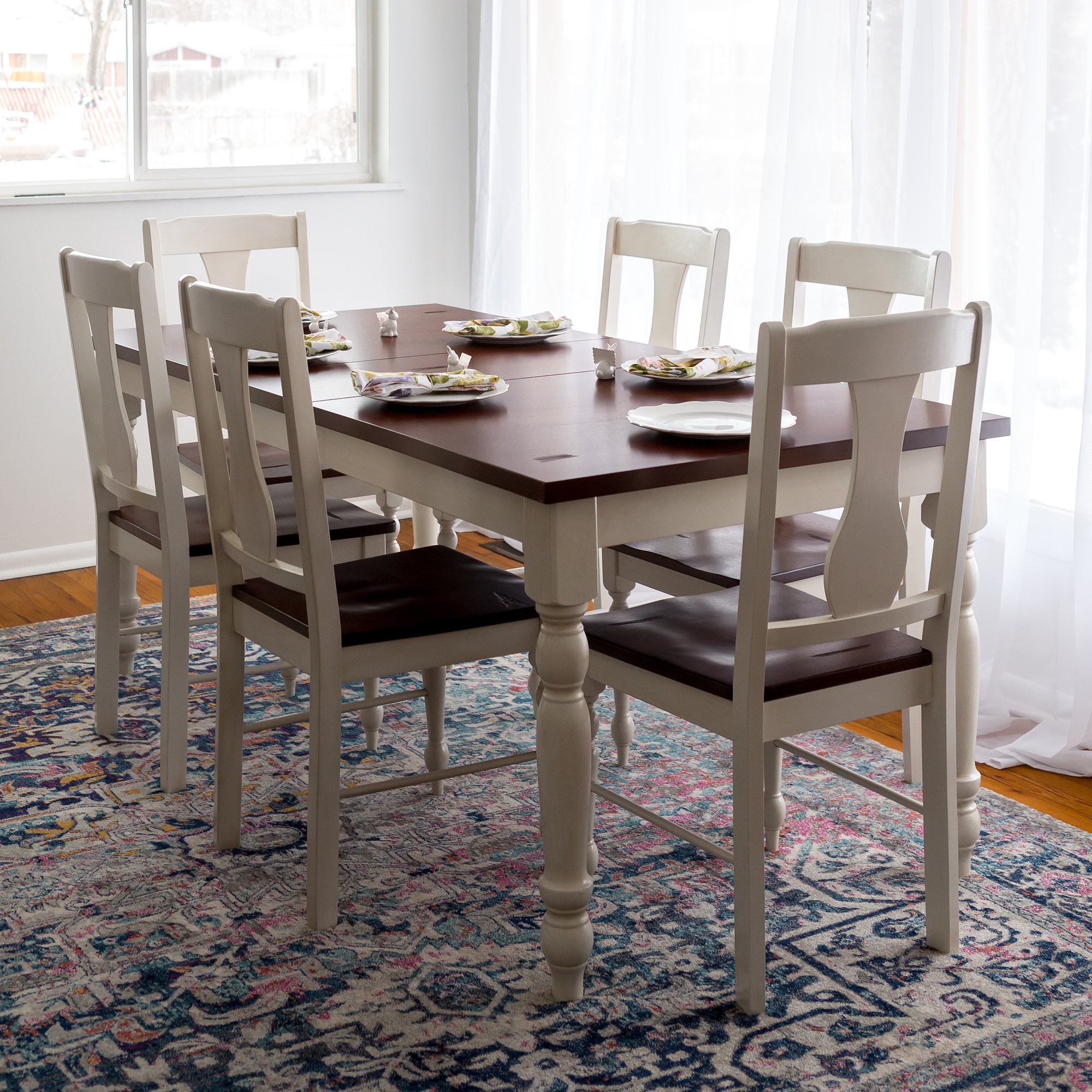 Bay Isle Home Hodslavice Solid Wood Turned Leg Extendable ... (2000 x 2000 Pixel)