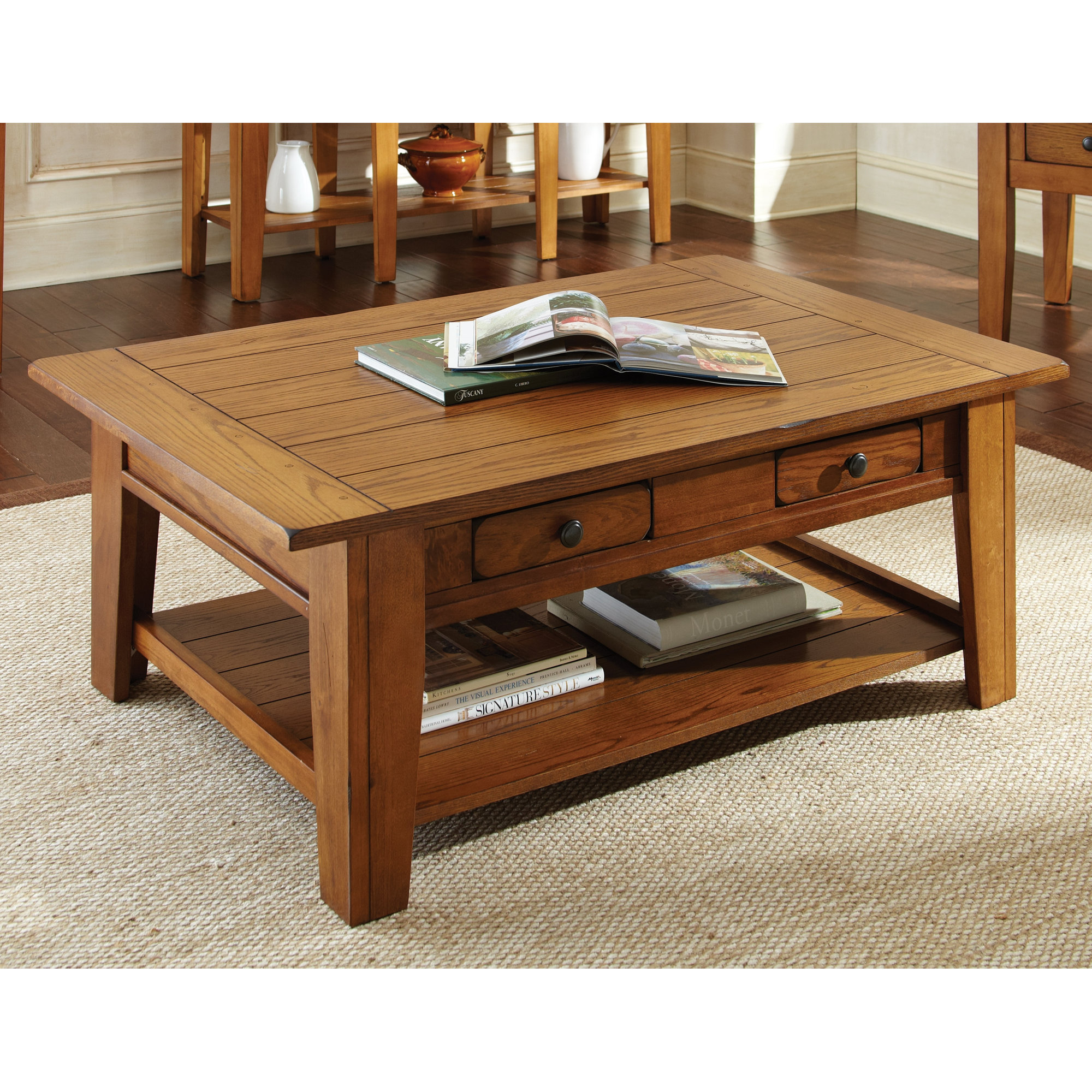 Loon Peak White Mountain Coffee Table & Reviews | Wayfair