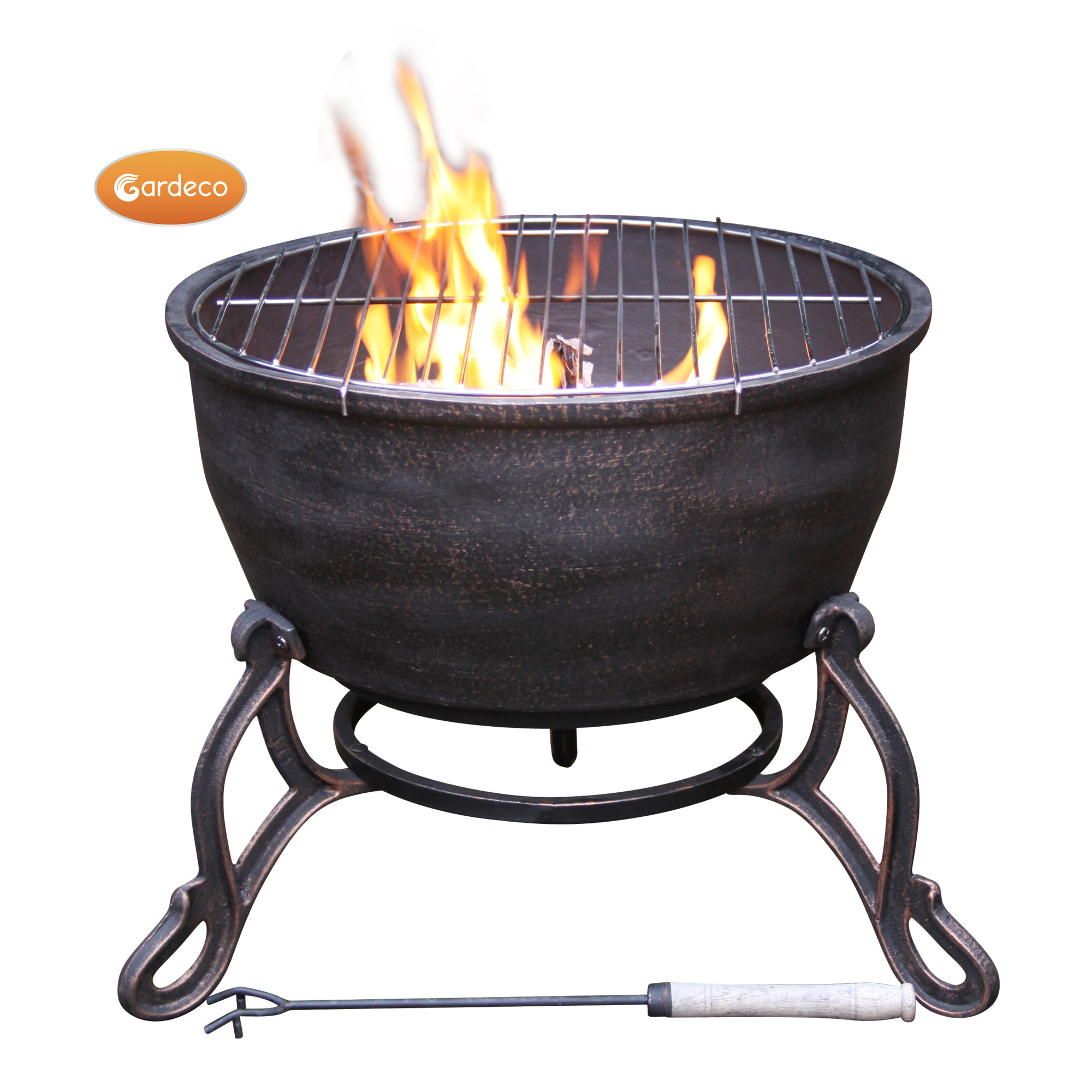 Gardeco Elidir Cast Iron Fire Pit & Reviews Wayfair.co.uk
