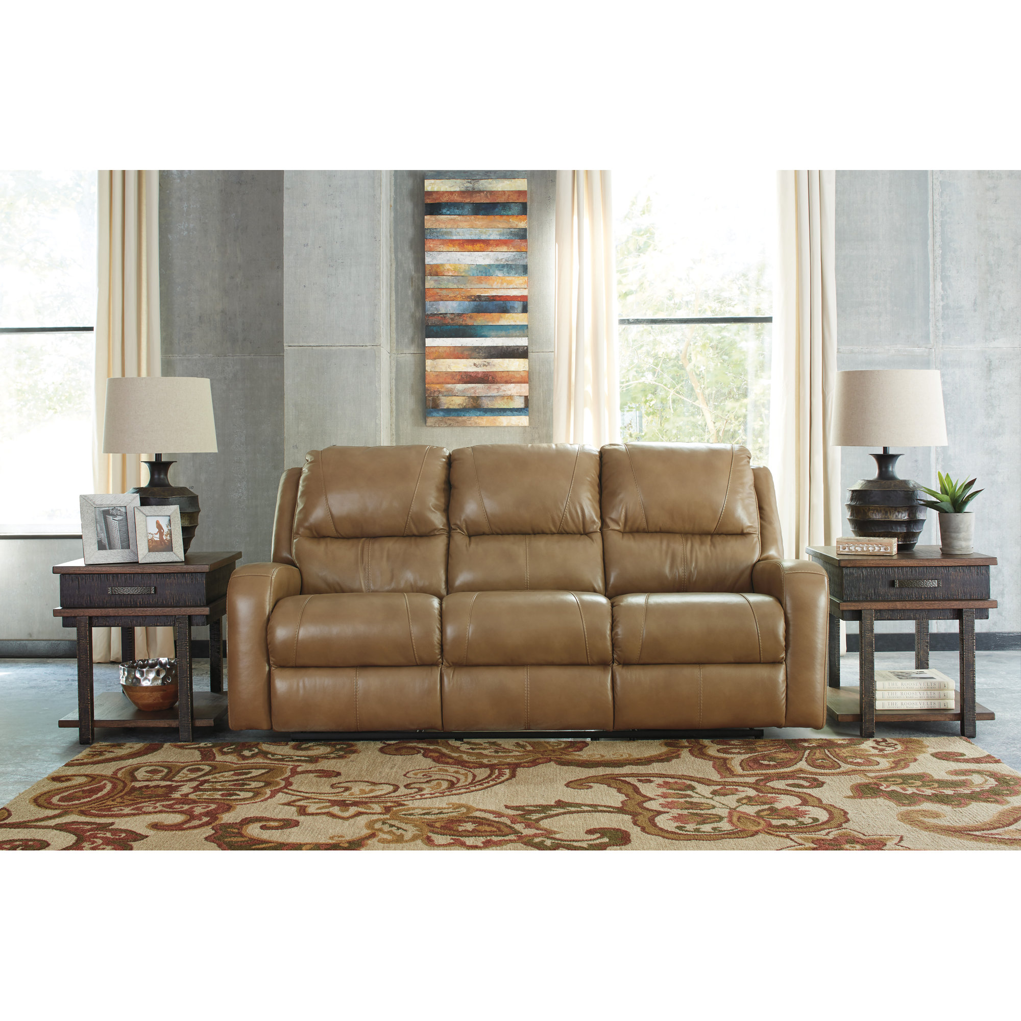 Andover Mills Clevenger Leather Reclining Sofa & Reviews