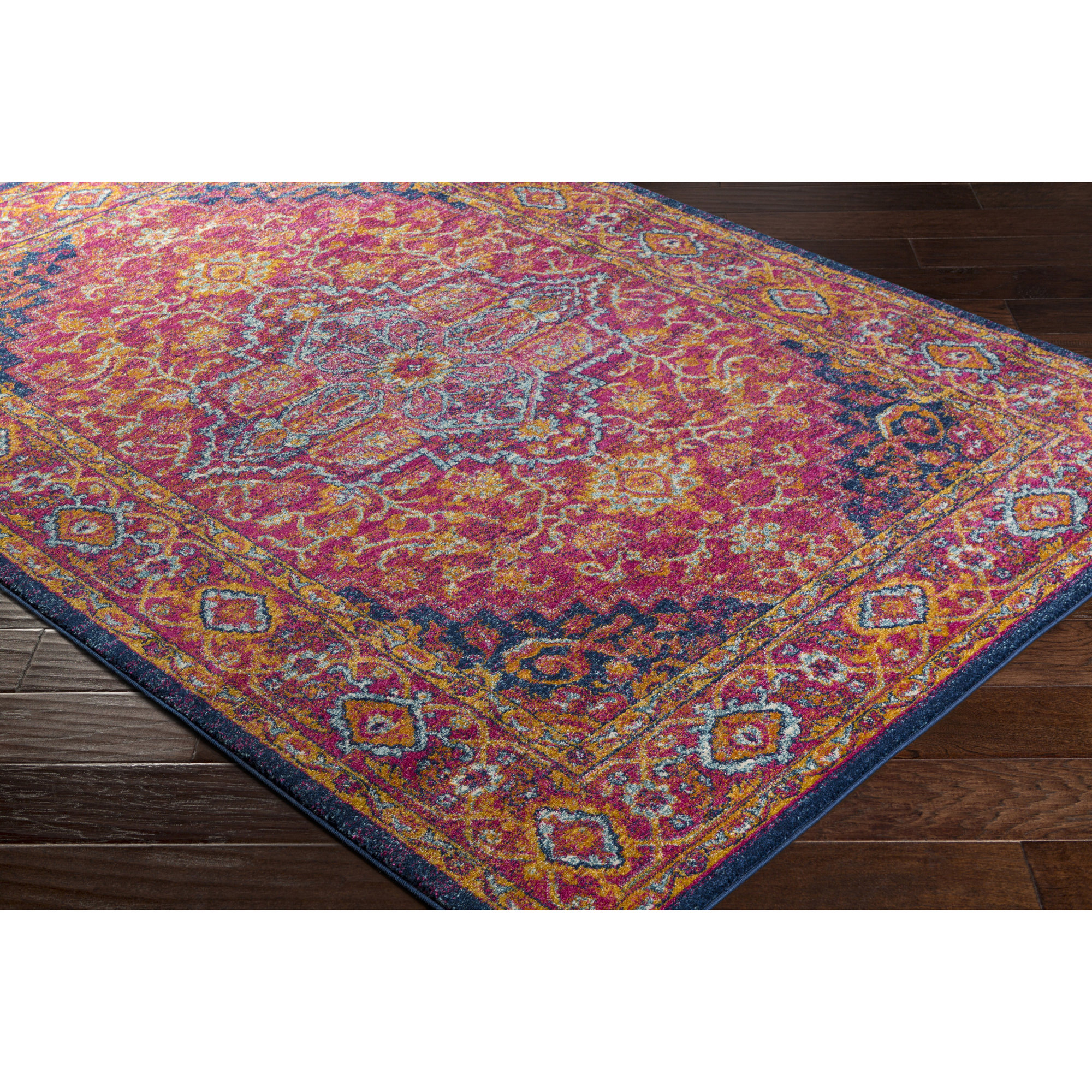 Bungalow Rose Youcef Pink/Orange Area Rug & Reviews Wayfair.ca