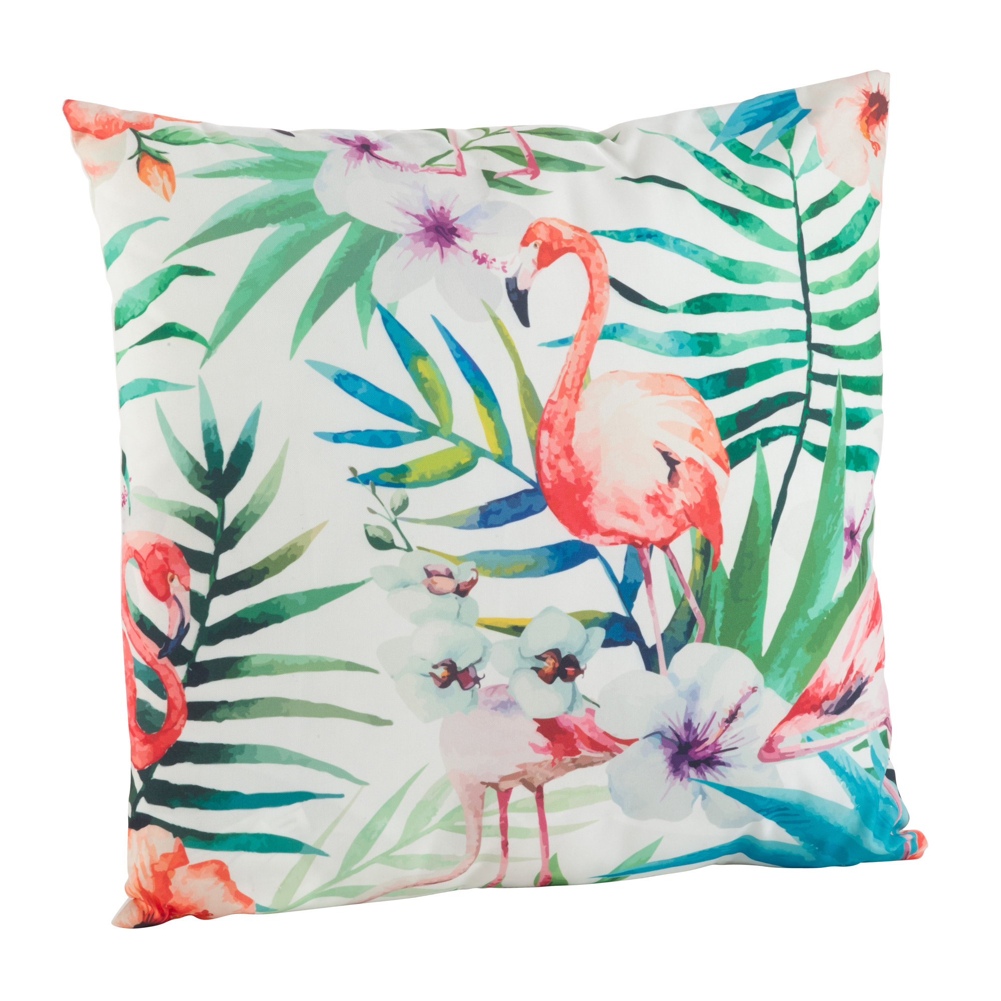 Saro Tropical Flamingo Indoor/Outdoor Throw Pillow & Reviews Wayfair.ca