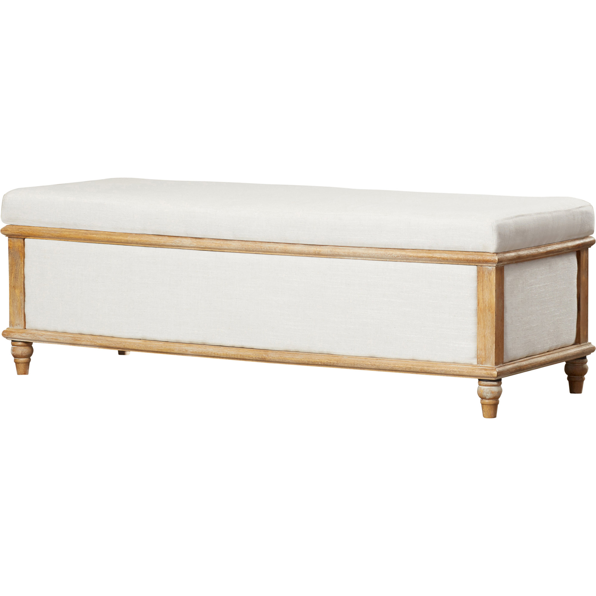 Laurel Foundry Modern Farmhouse Serene Upholstered Storage Bench