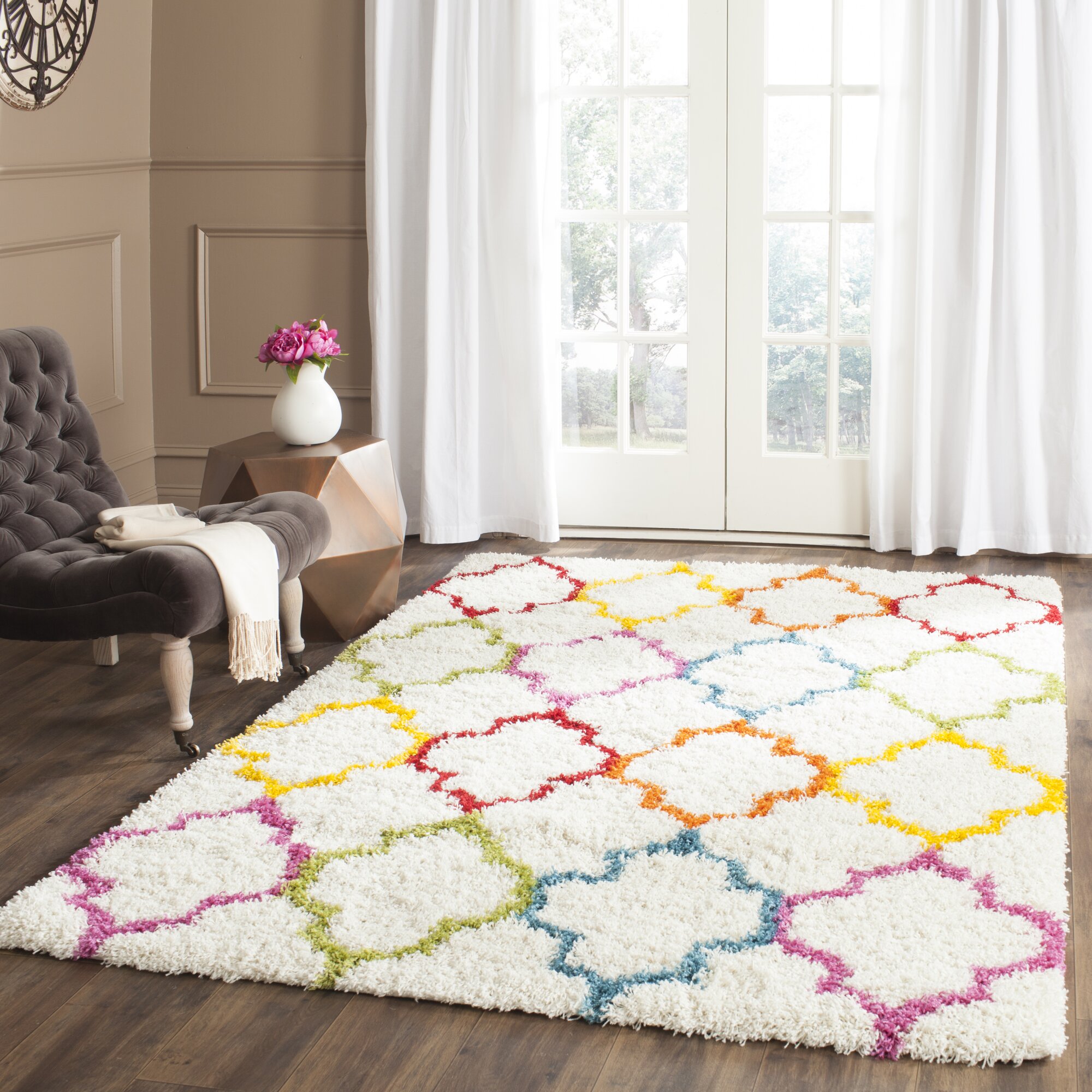 Sasha Rainbow Kids Area Rug & Reviews