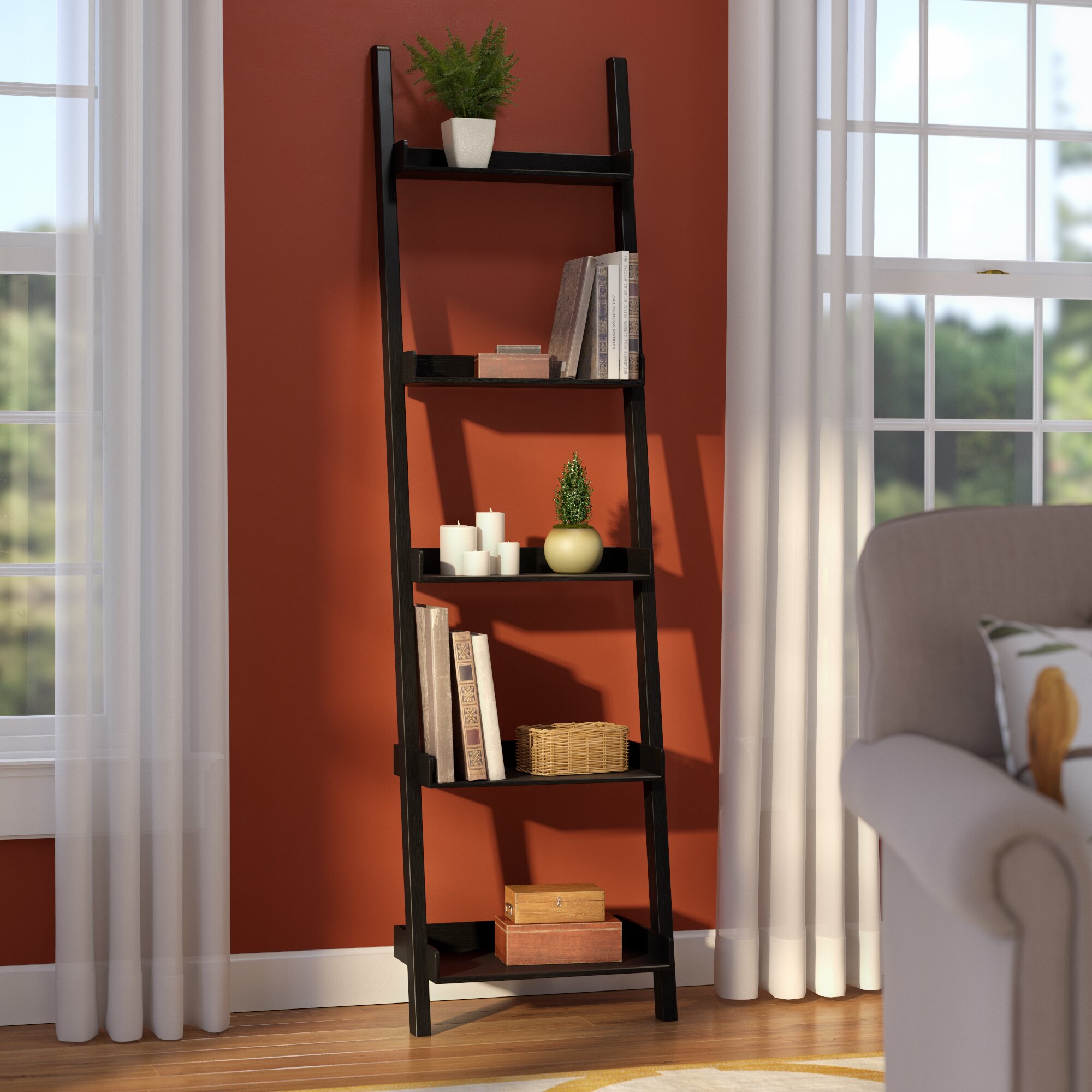 Zipcode™ Design Saniyah 67" Leaning Bookcase & Reviews ...