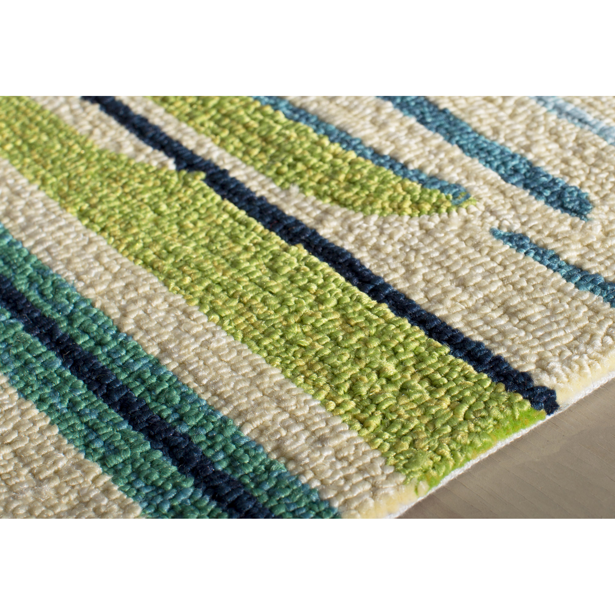 Angelina Blue/Green Abstract Indoor/Outdoor Area Rug & Reviews AllModern