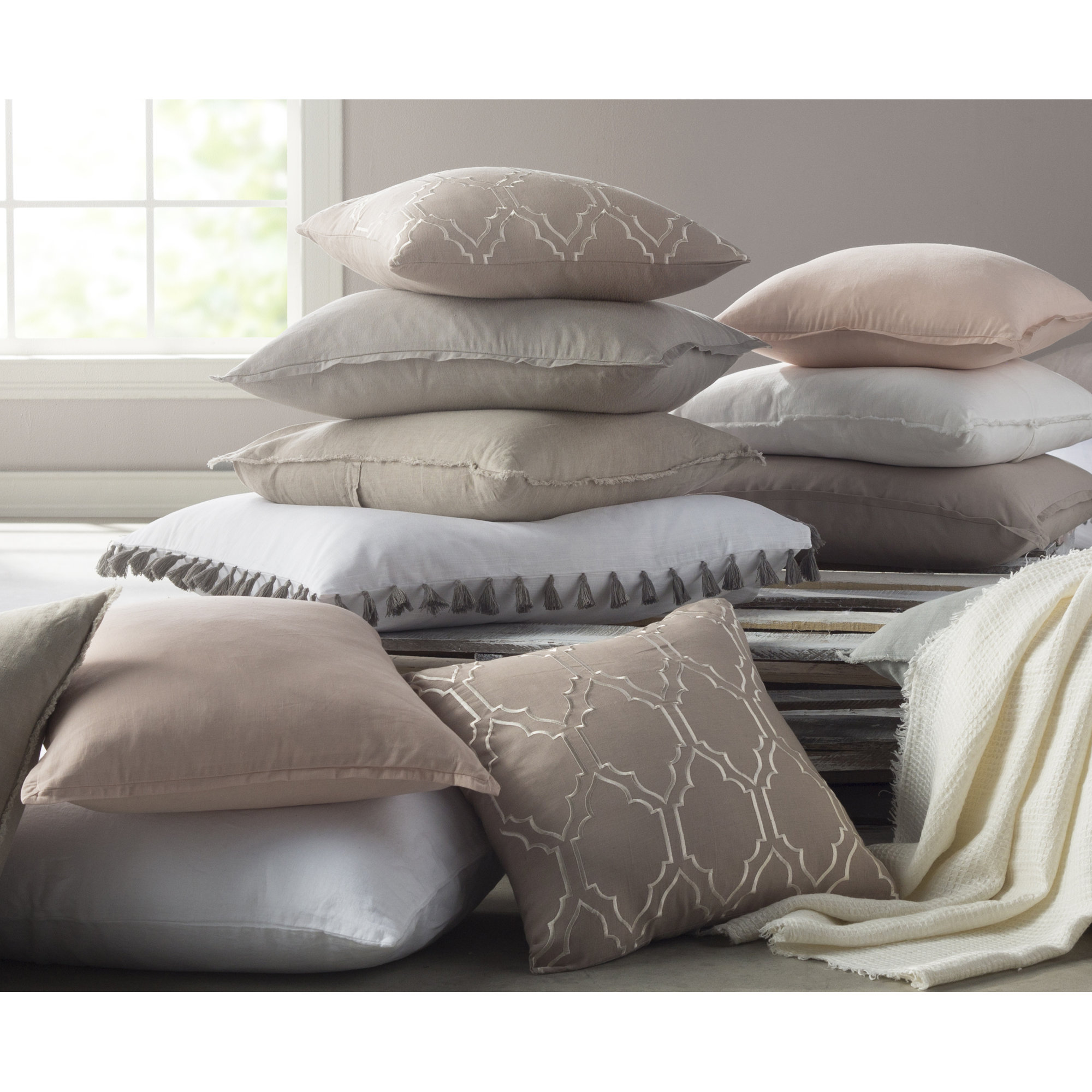 Birch Lane™ Bernadette Washed Belgian Linen Sheet Set & Reviews Wayfair