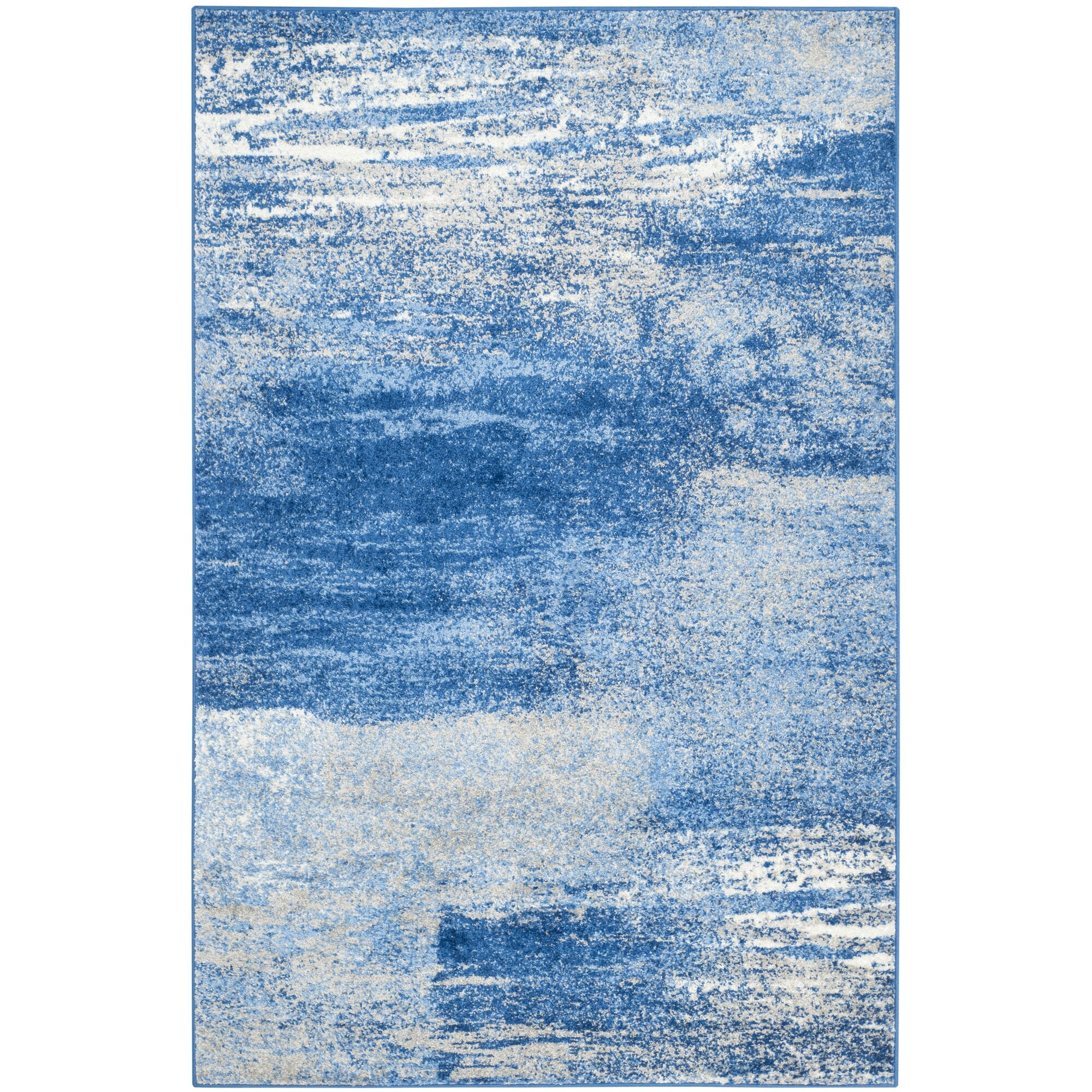 Costa Mesa Silver Blue Area Rug & Reviews