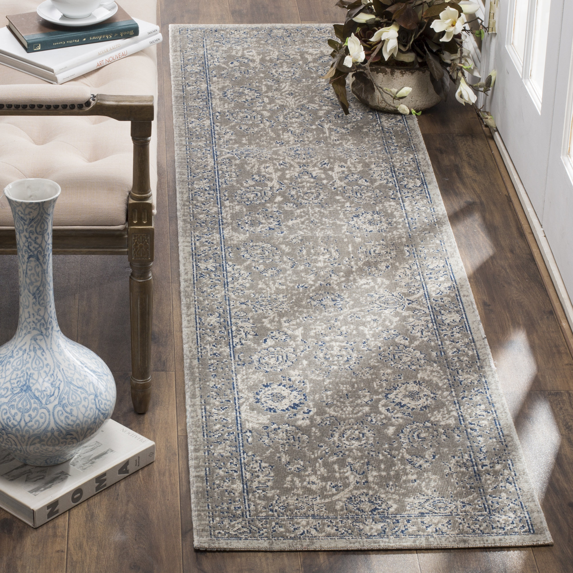 Safavieh Patina Taupe / Blue Area Rug & Reviews Wayfair