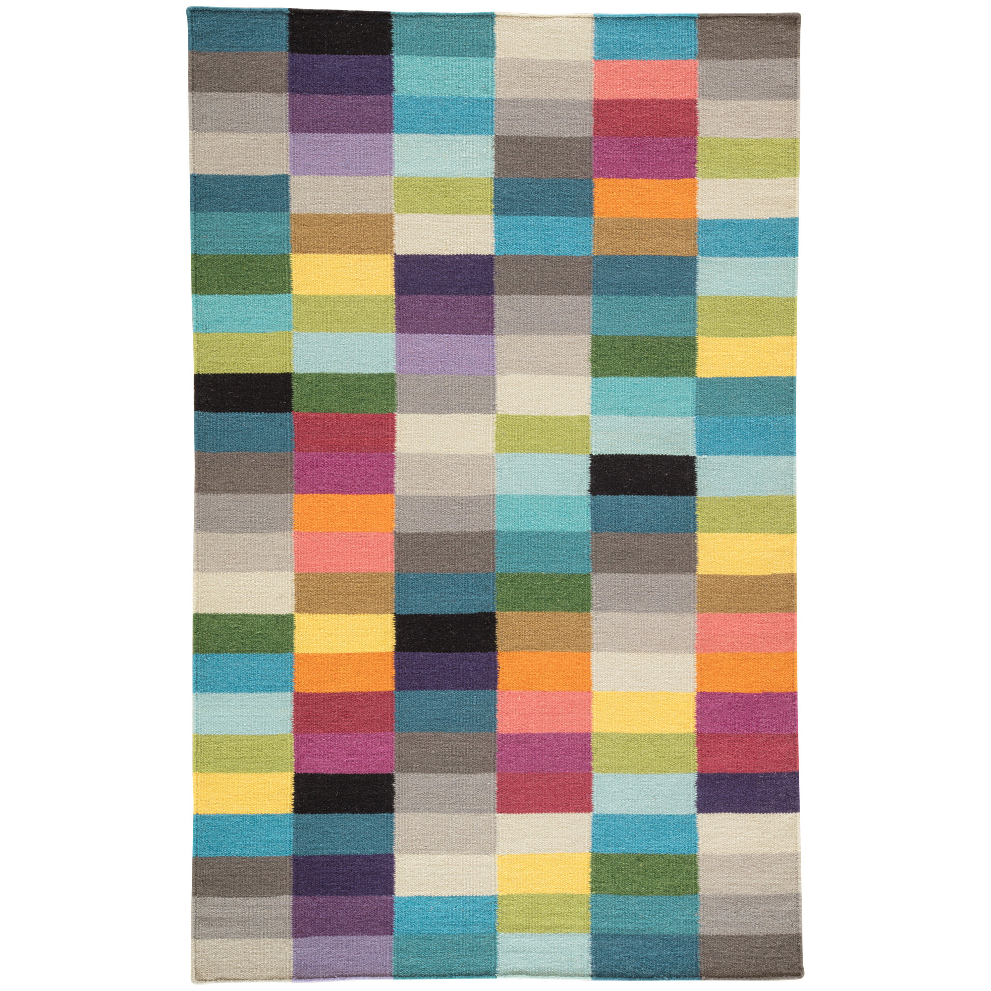Zipcode Design Garvin Wool Flat Weave Multicolor Area Rug & Reviews