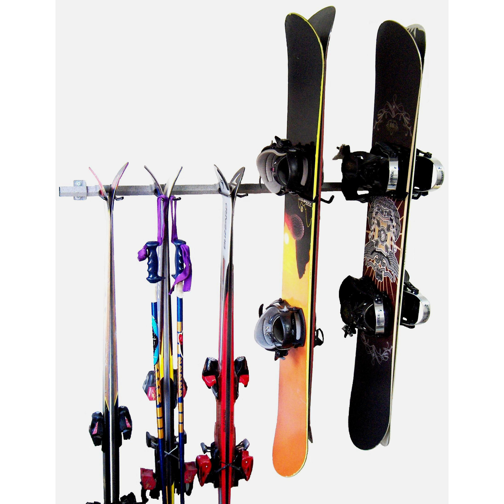 Monkey Bar 3 Ski and 4 Snowboard Wall Mounted Rack & Reviews Wayfair